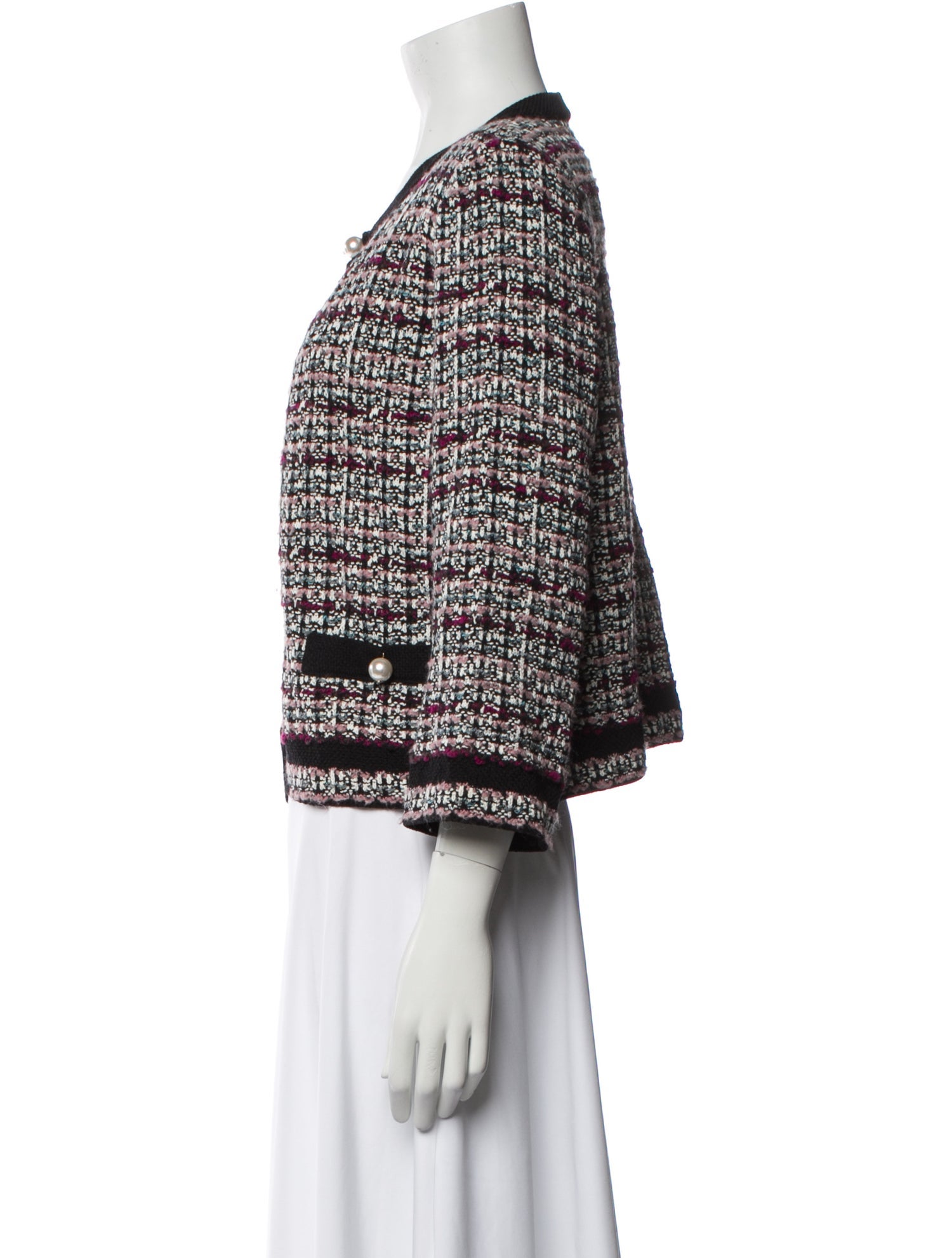 St. John Wool Tweed Pattern Evening Jacket