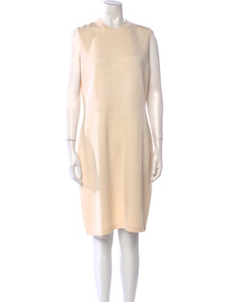 St. John Crew Neck Knee-Length Dress