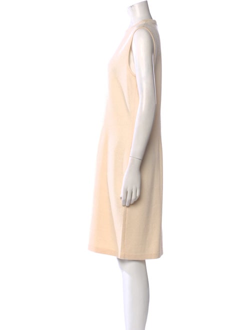 St. John Crew Neck Knee-Length Dress