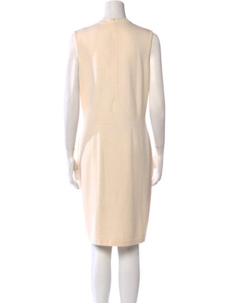 St. John Crew Neck Knee-Length Dress