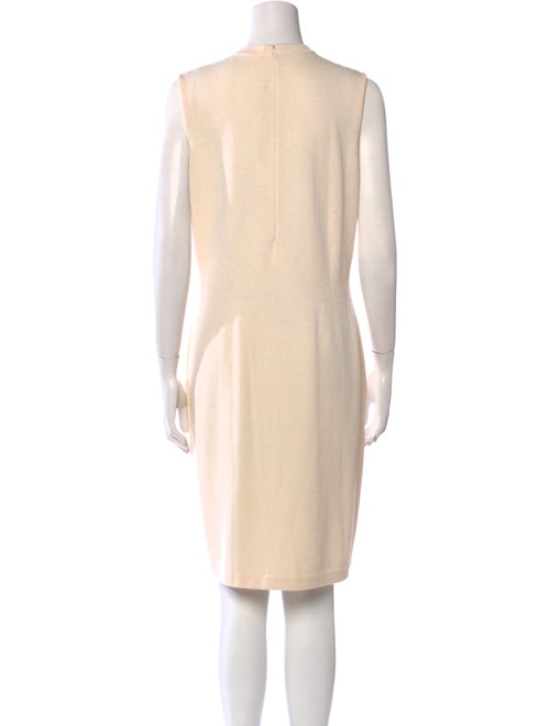 St. John Crew Neck Knee-Length Dress