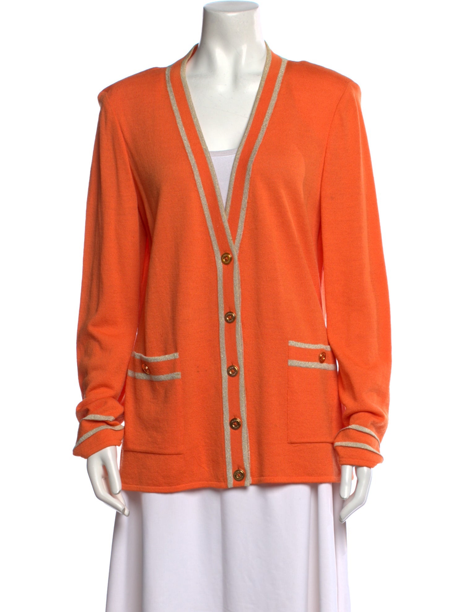 St. John Wool V-Neck Sweater