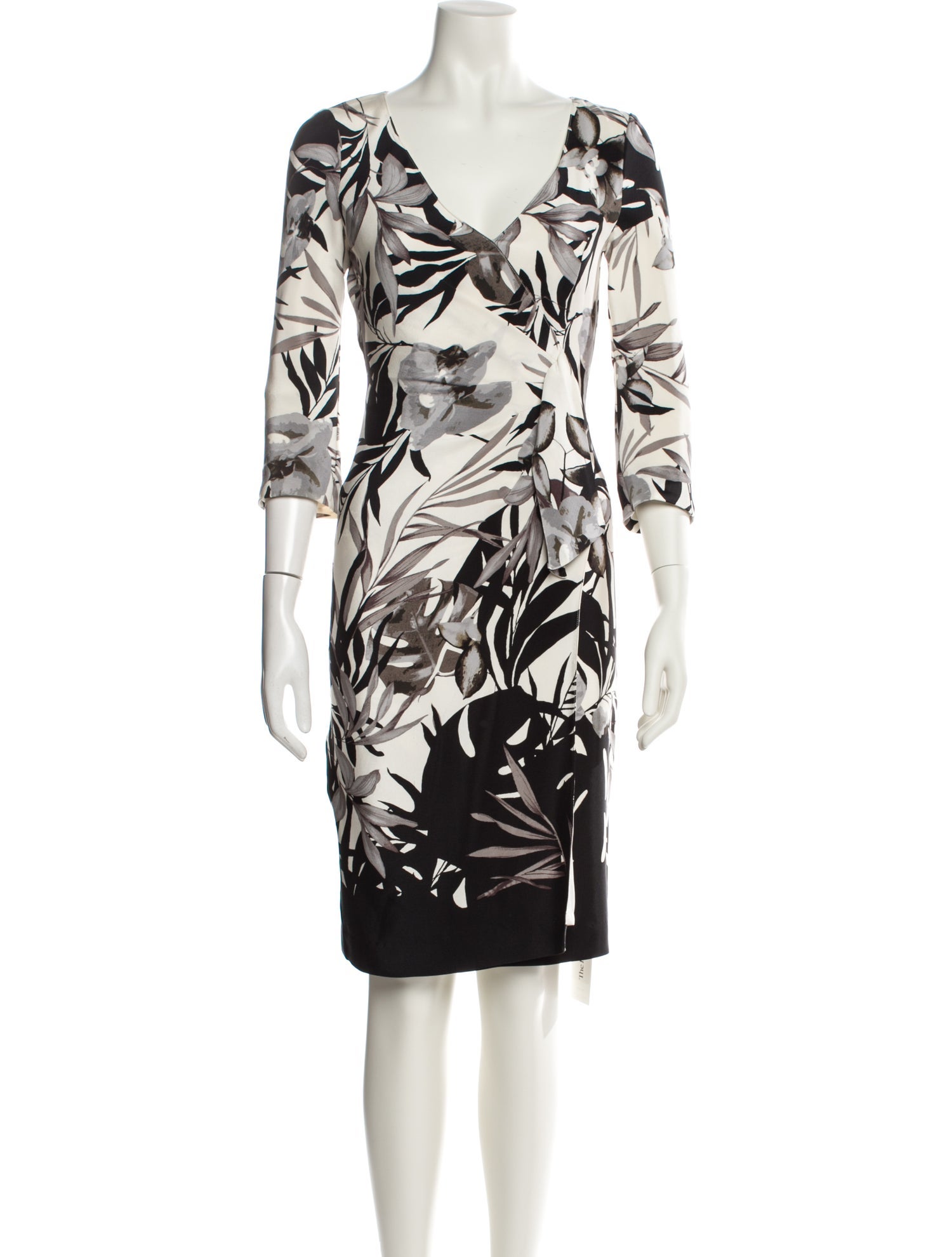 St. John Silk Knee-Length Dress w/ Tags