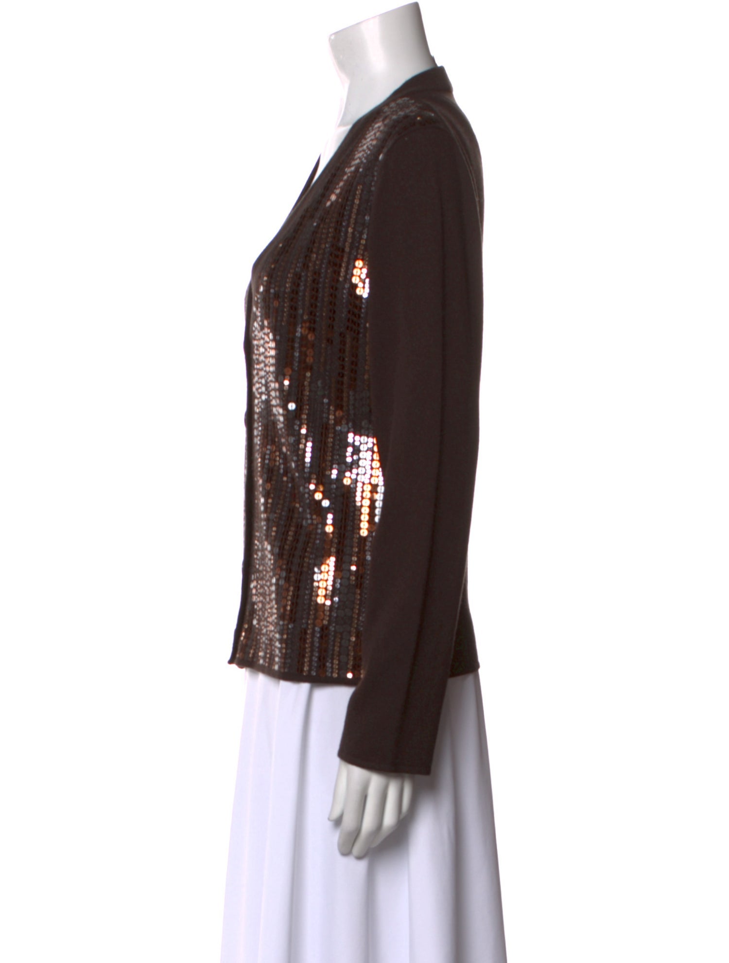 St. John Wool V-Neck Sweater