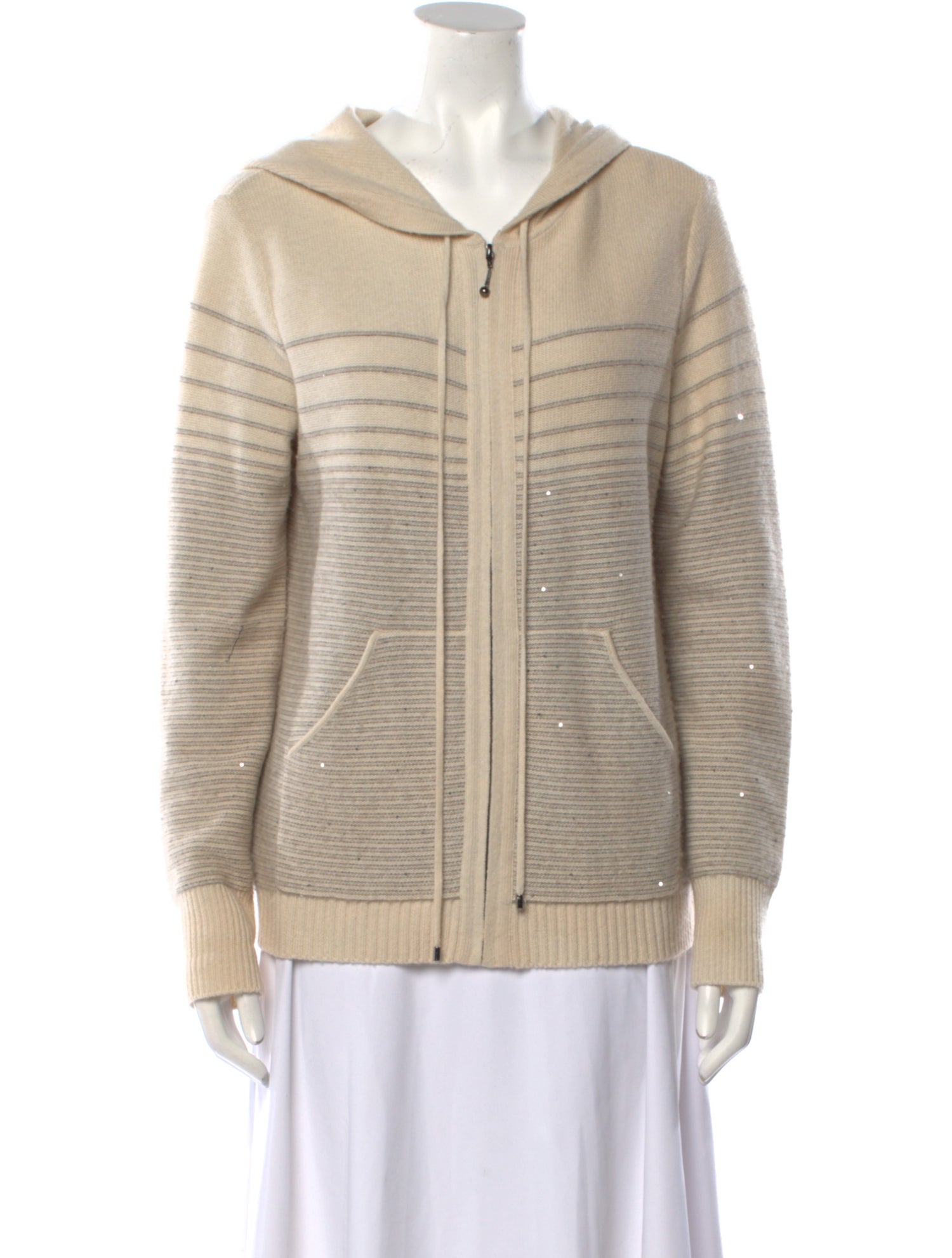 St. John Cashmere Striped Sweater