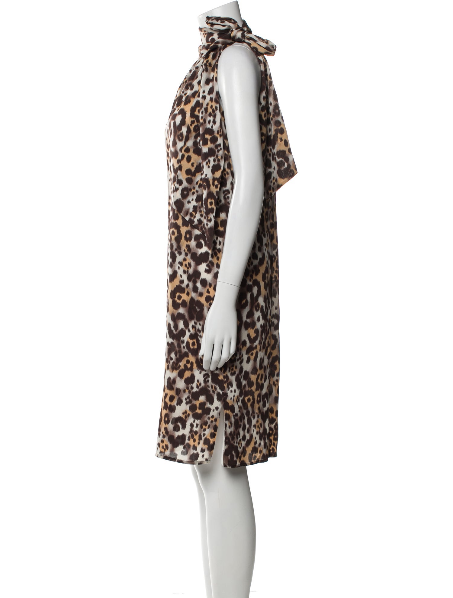 St. John Silk Midi Length Dress