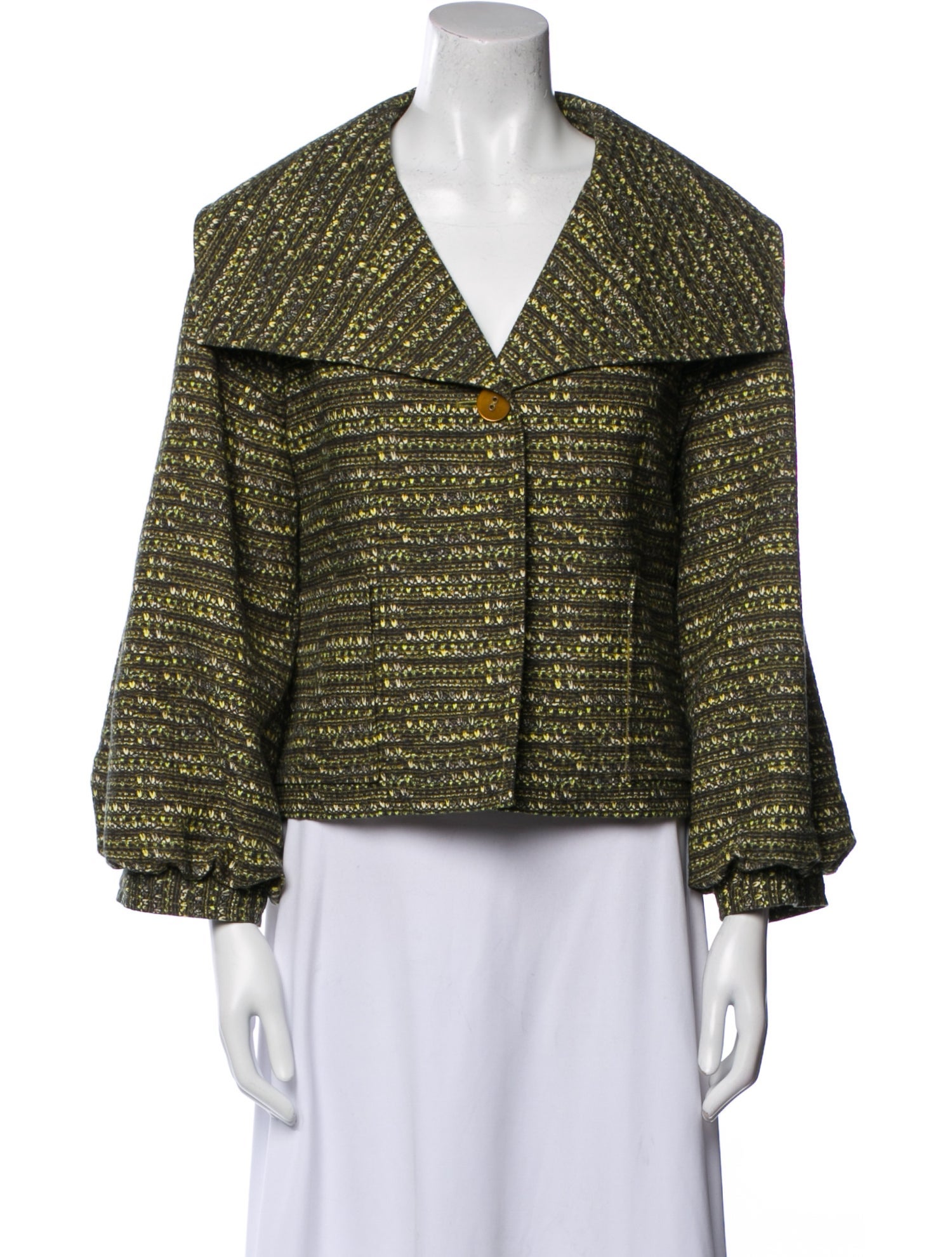 St. John Tweed Pattern Evening Jacket