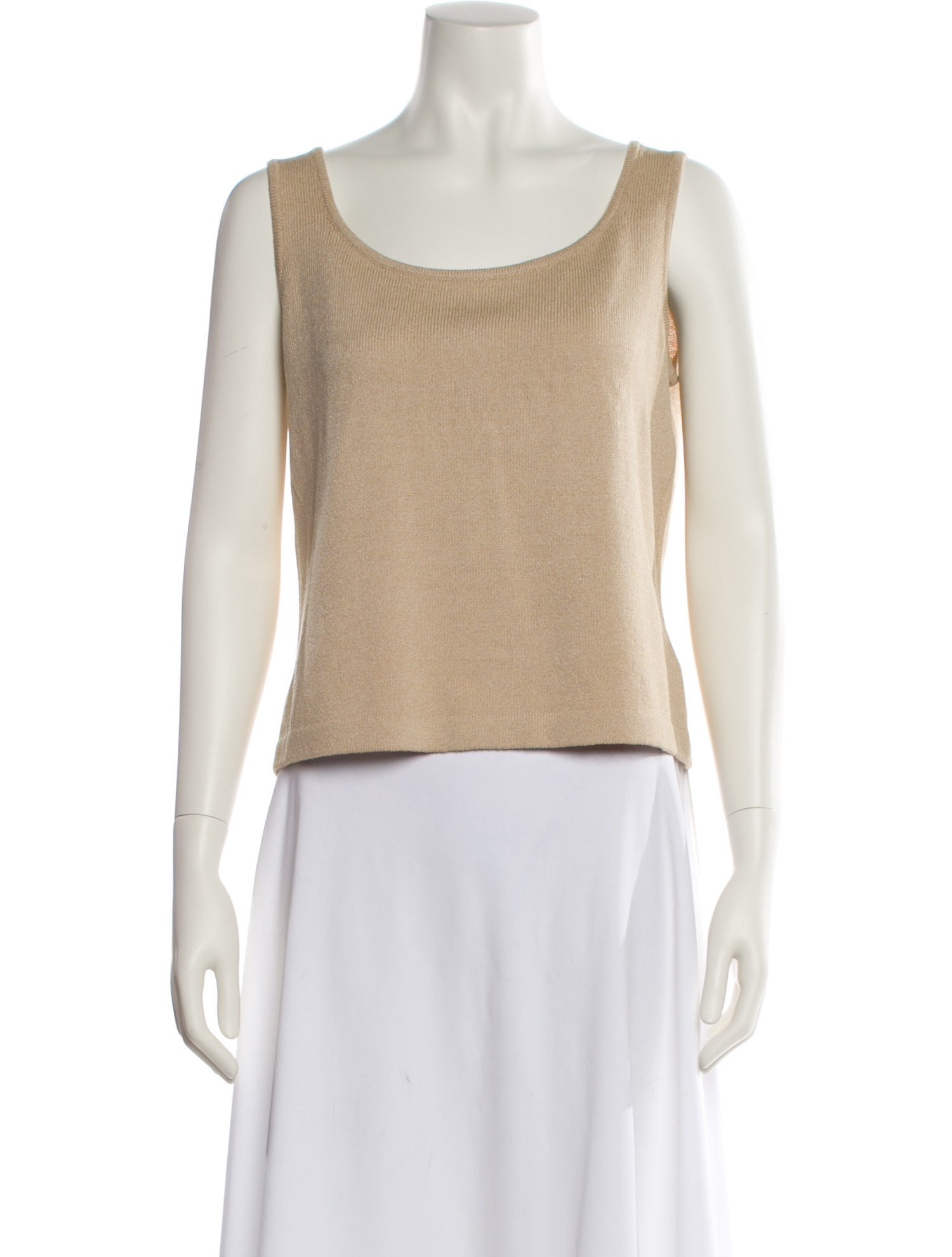 St. John Wool Scoop Neck Top