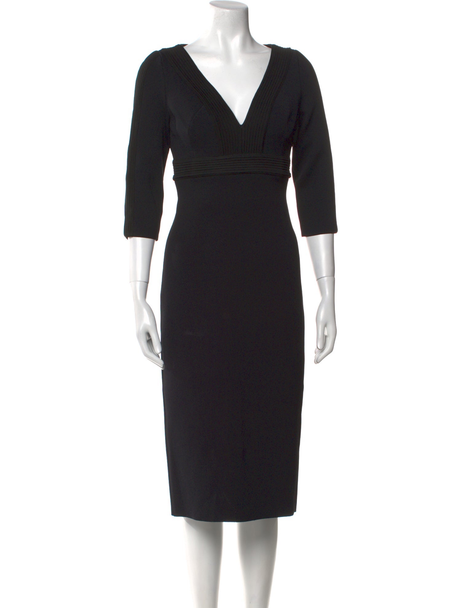 St. John Wool Midi Length Dress