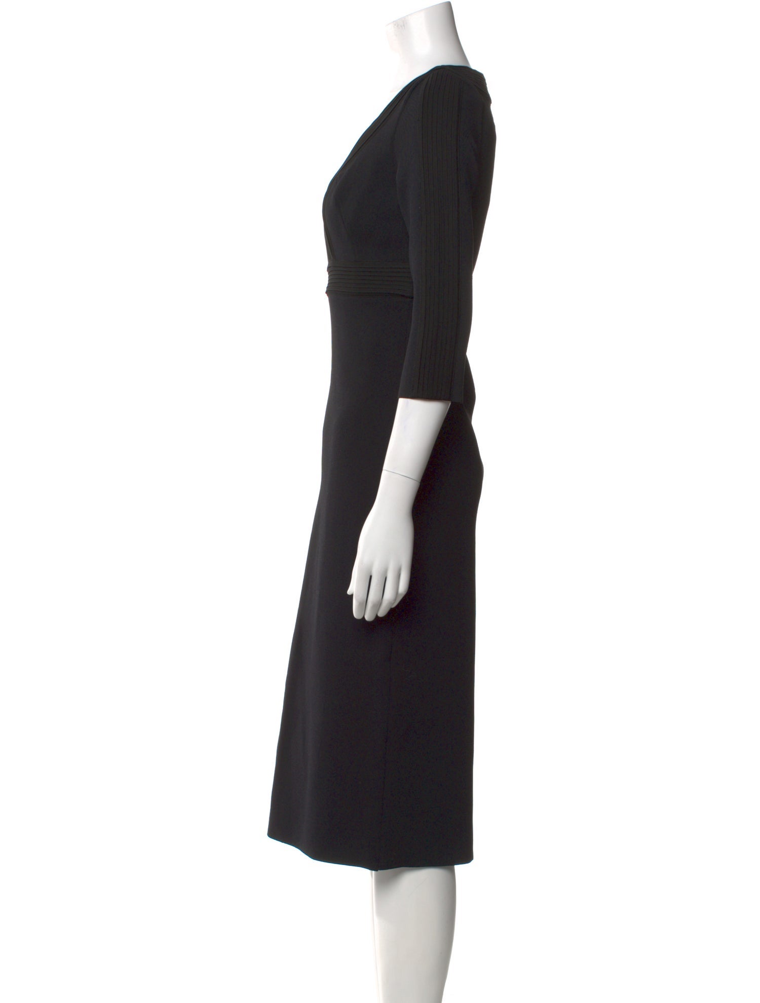 St. John Wool Midi Length Dress