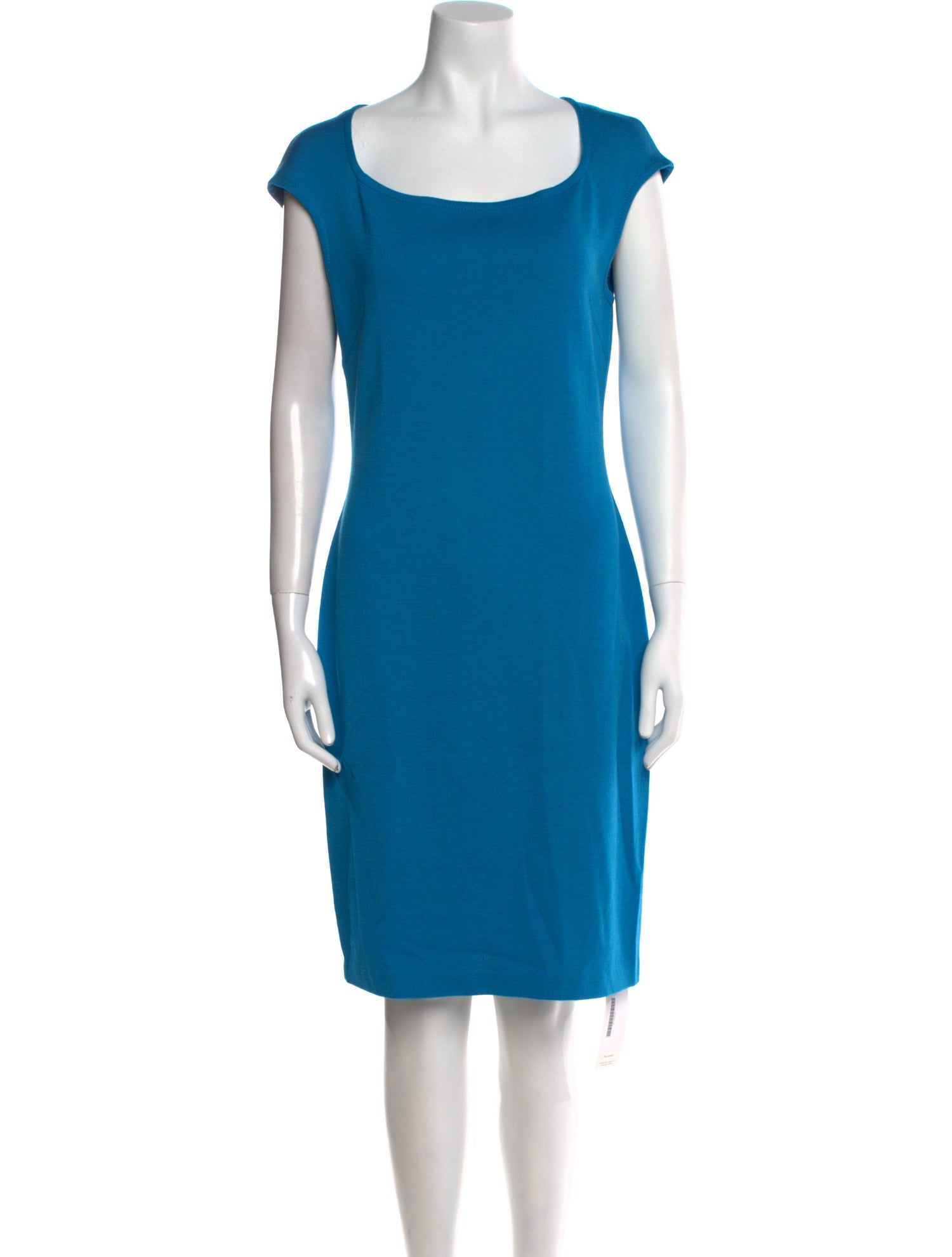 St. John Square Neckline Knee-Length Dress