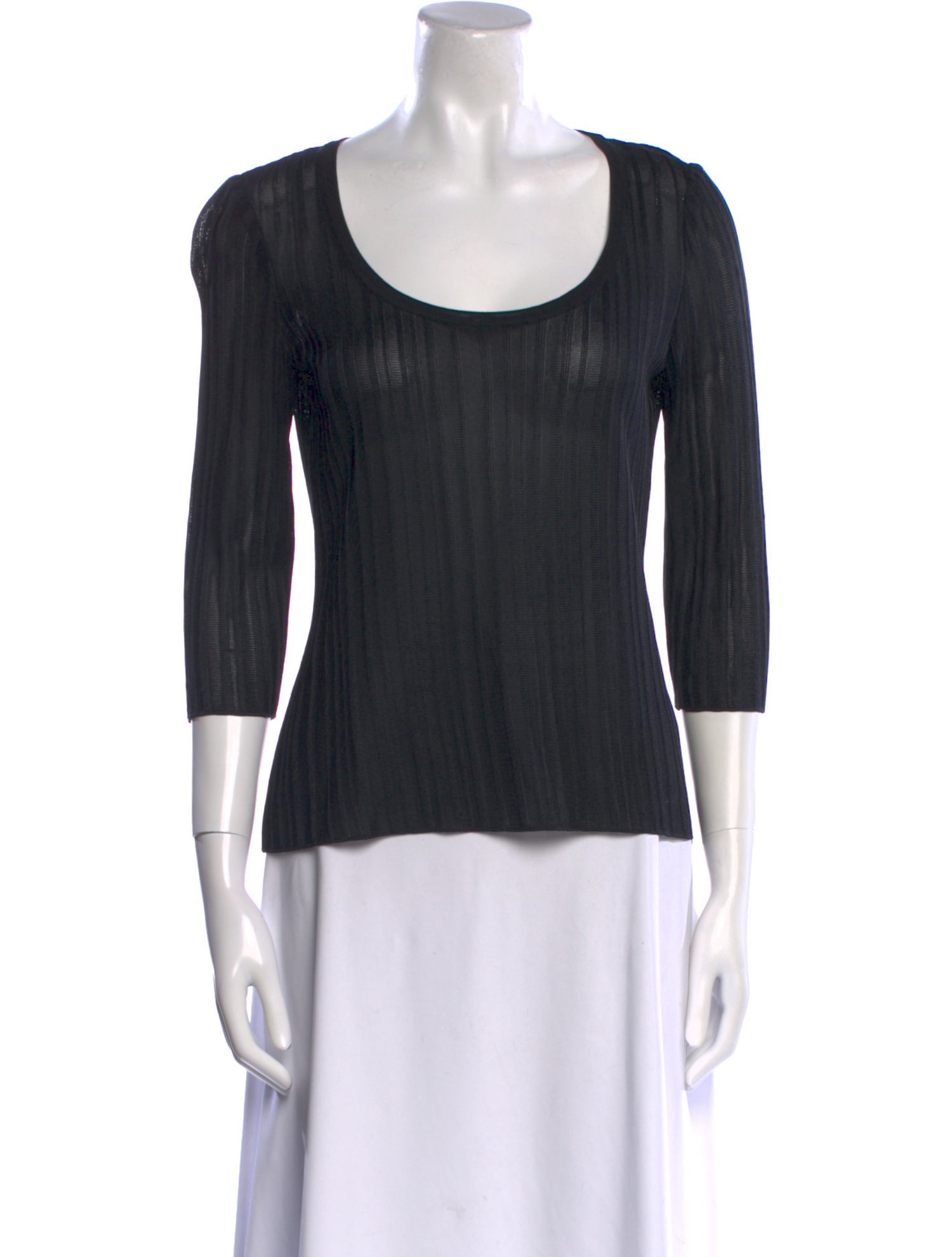 St. John Scoop Neck Sweater