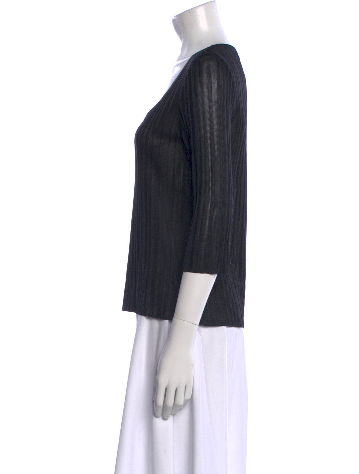 St. John Scoop Neck Sweater