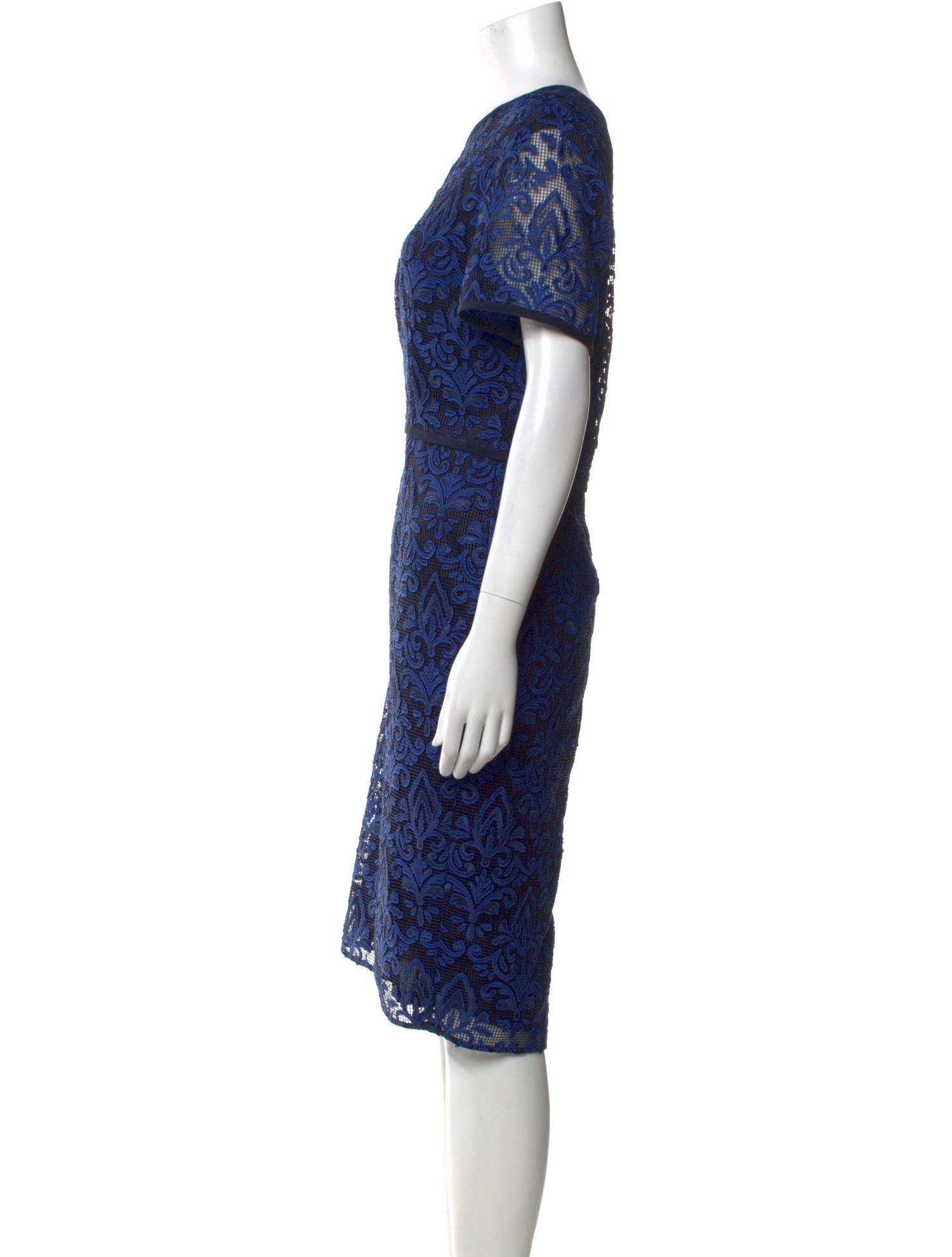 St. John Printed Knee-Length Dress