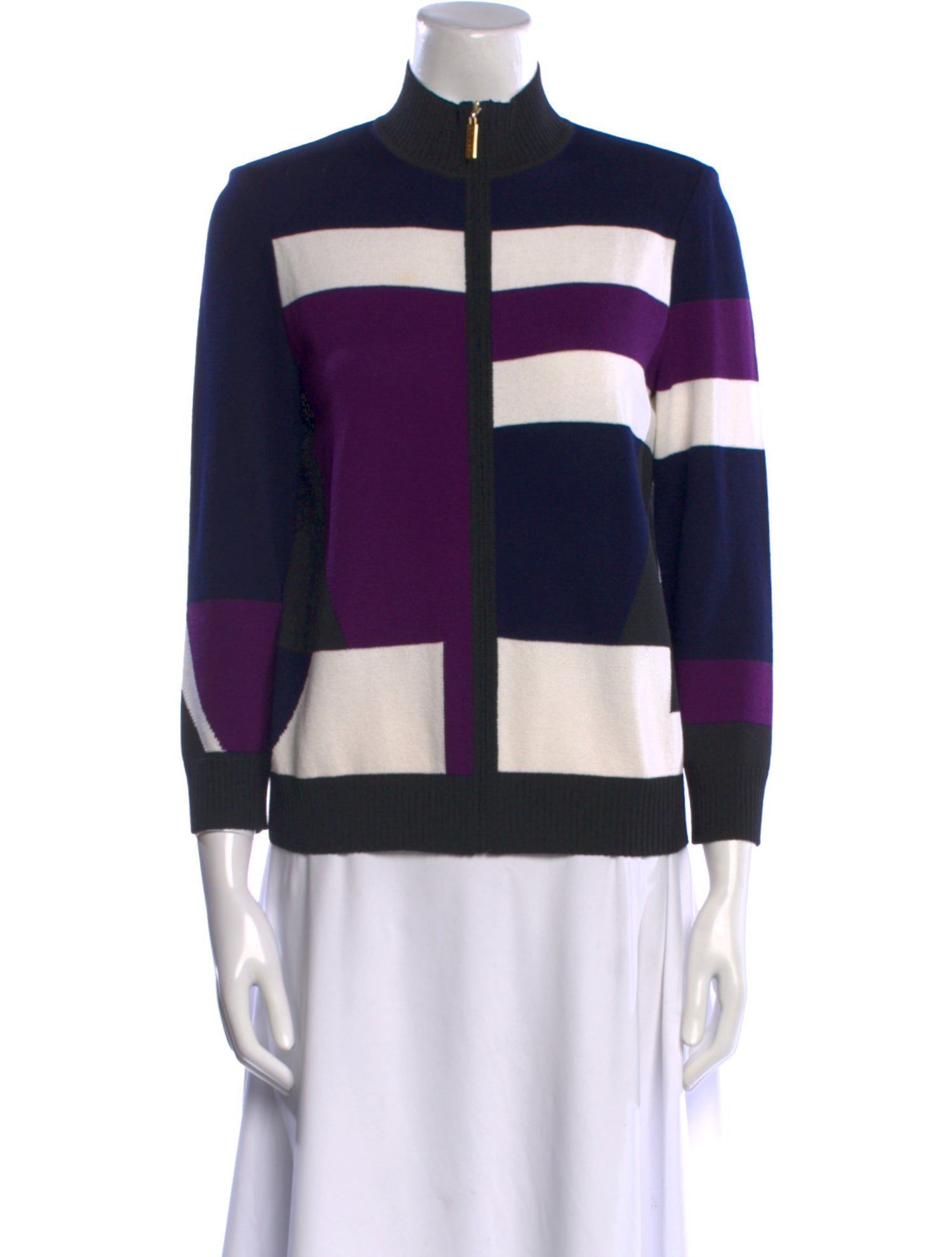 St. John Wool Striped Sweater