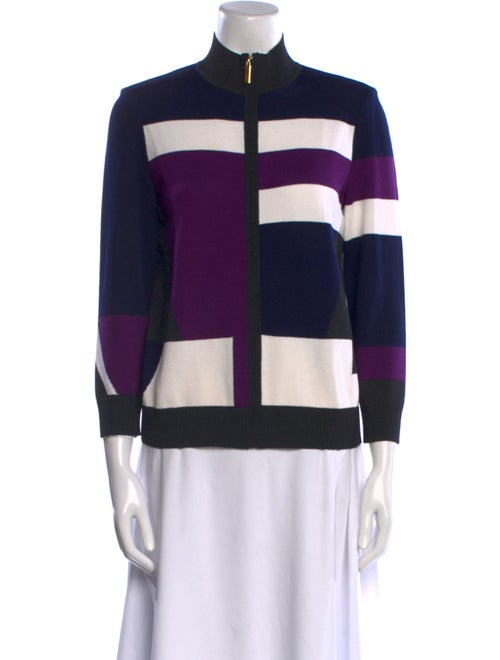 St. John Wool Striped Sweater