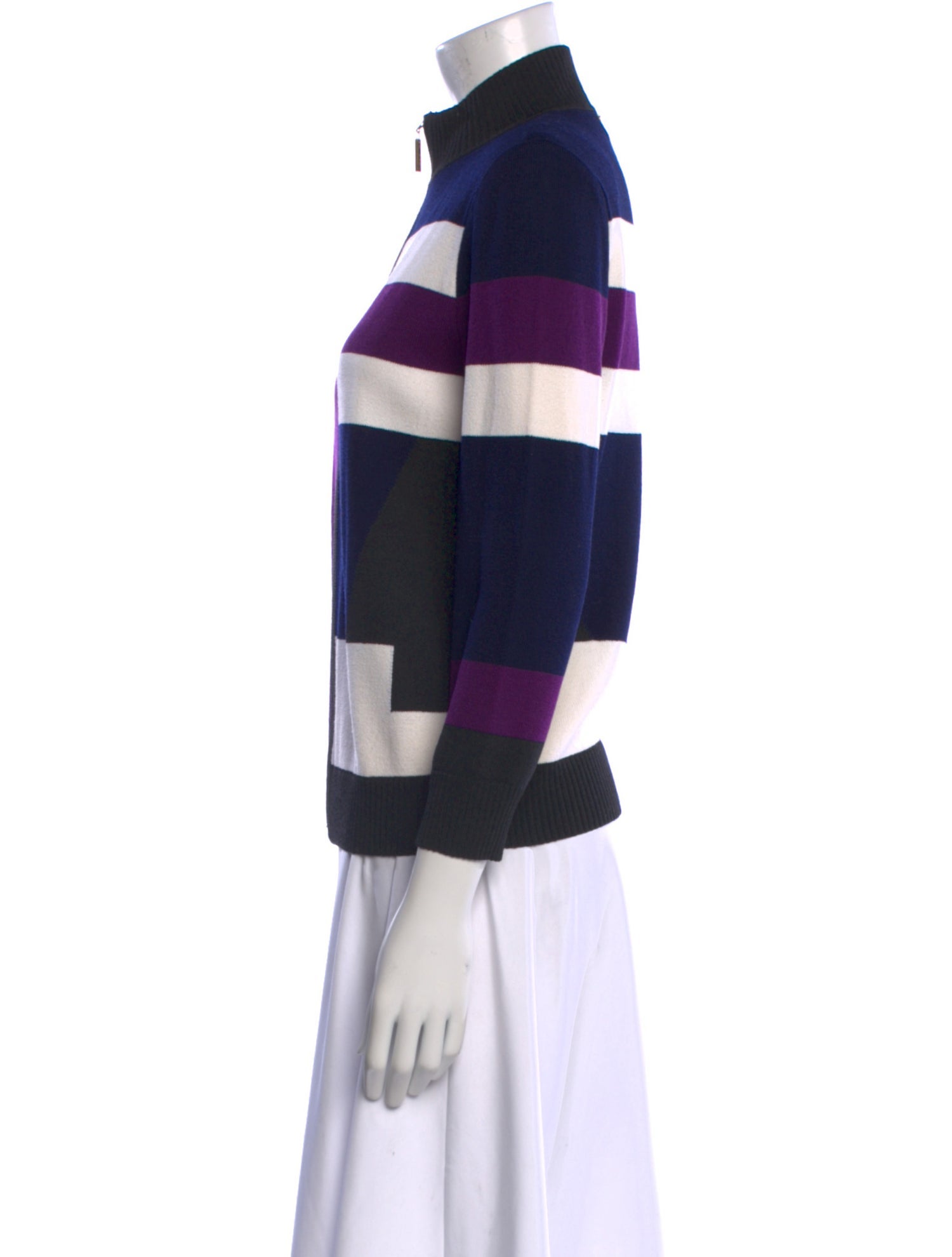 St. John Wool Striped Sweater