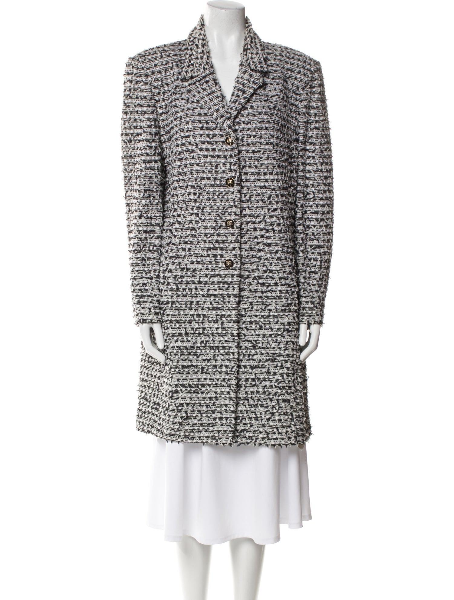 St. John Collection Striped Coat