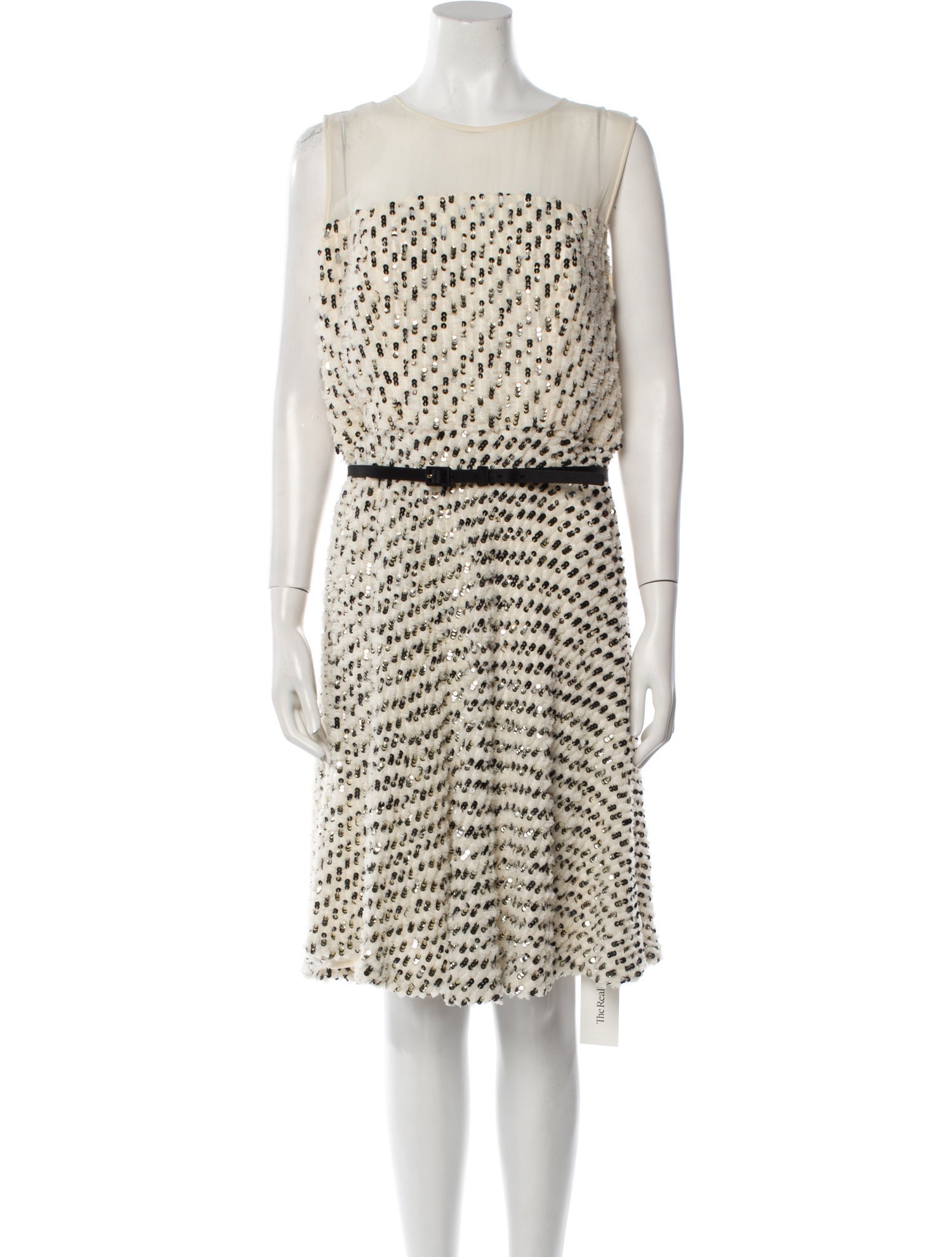 St. John Silk Knee-Length Dress