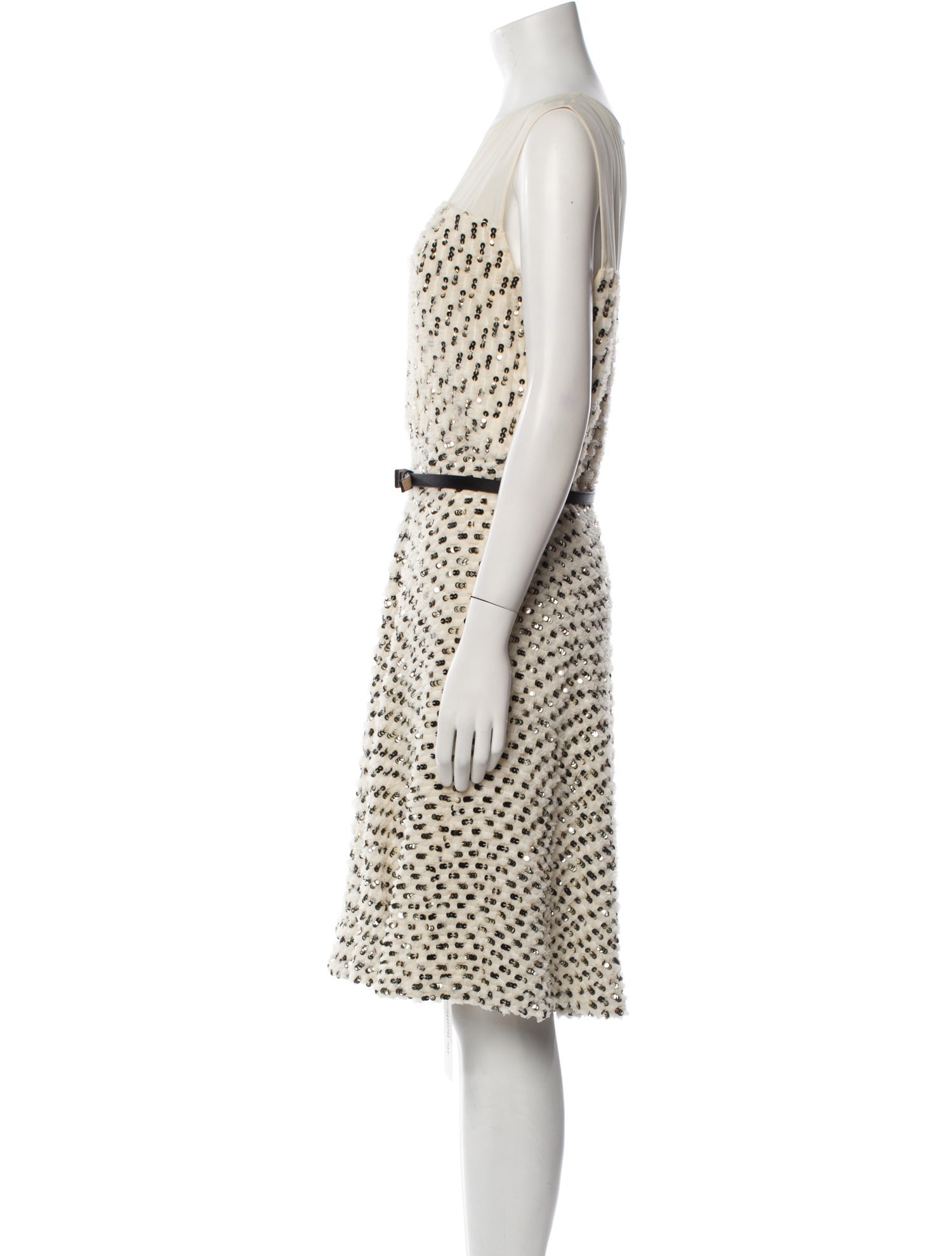 St. John Silk Knee-Length Dress