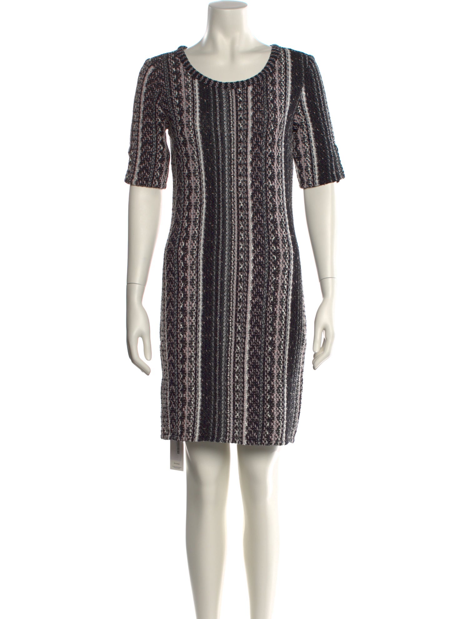 St. John Scoop Neck Mini Dress