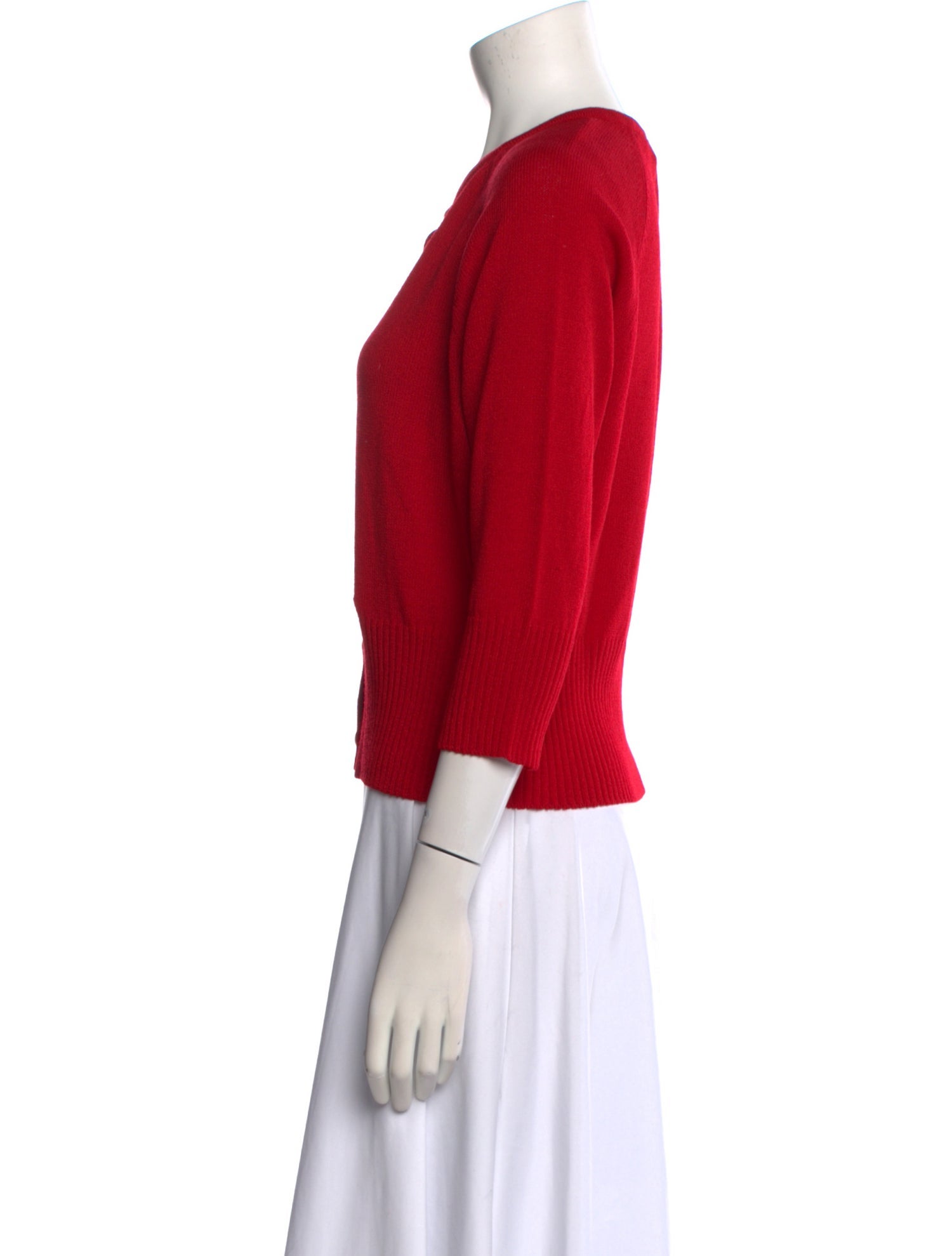 St. John Wool Scoop Neck Sweater