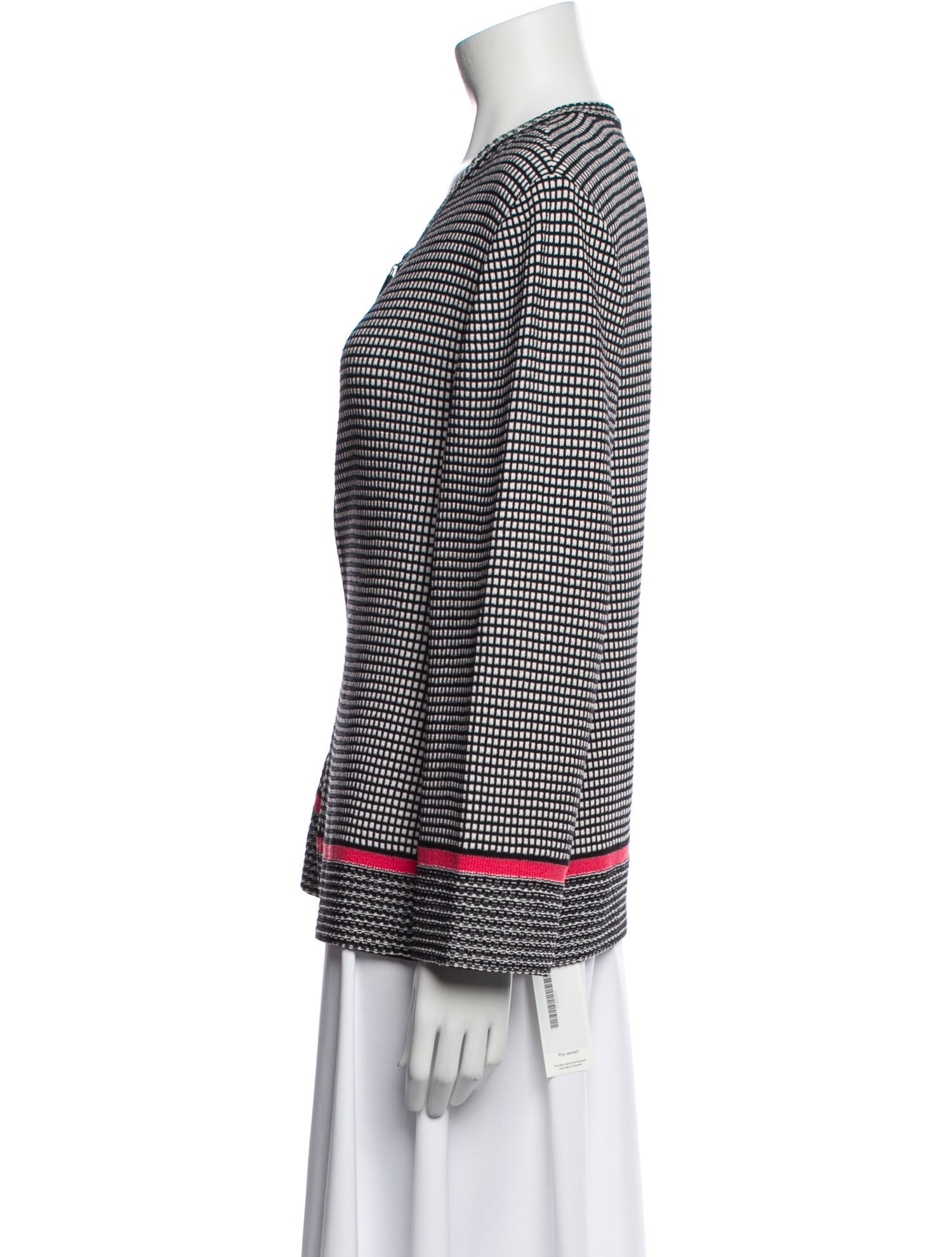 St. John Sport Wool Plaid Print Jacket