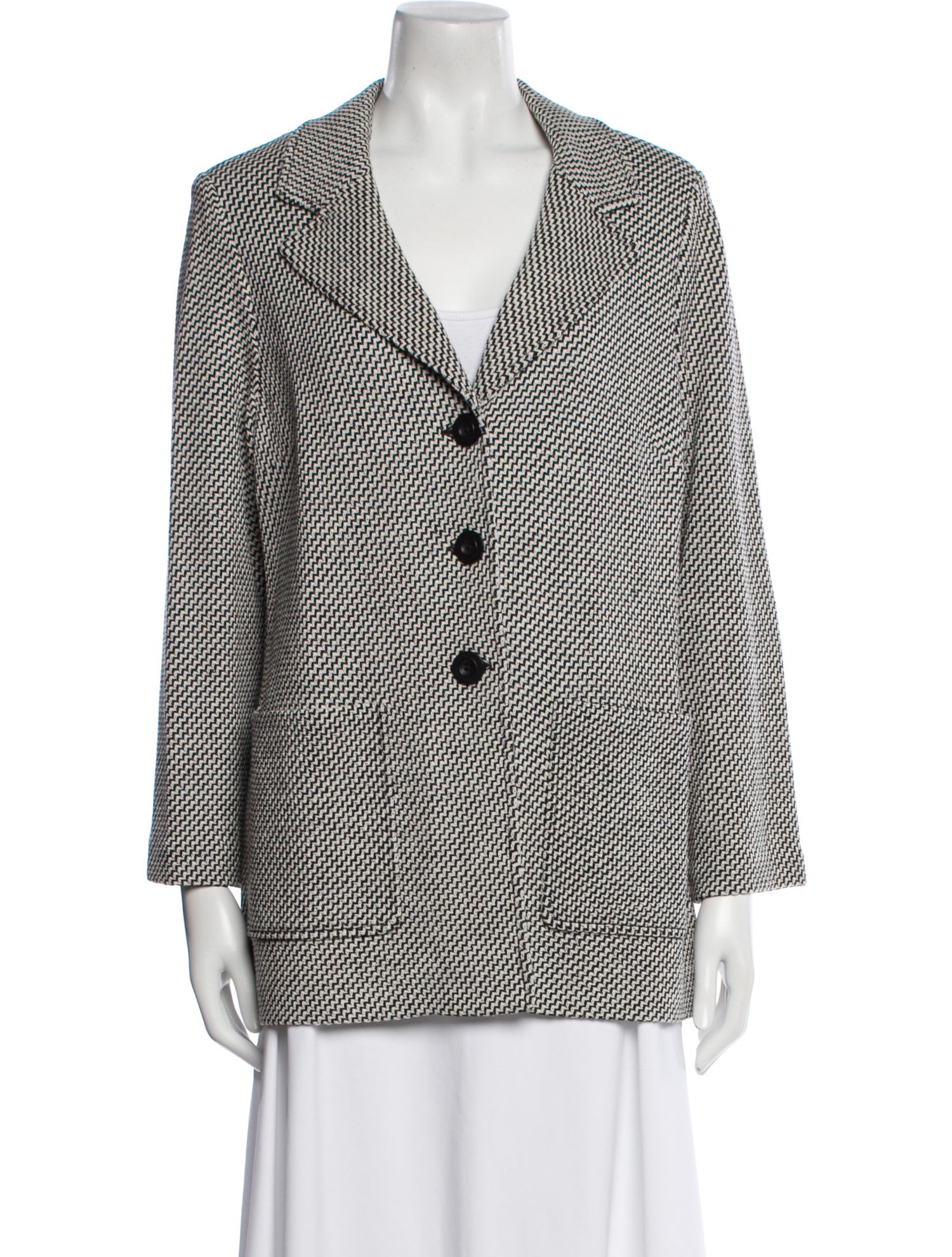 St. John Wool Printed Blazer