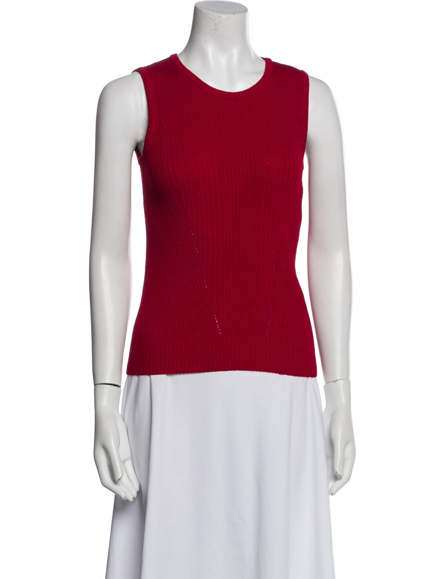 St. John Wool Scoop Neck Top