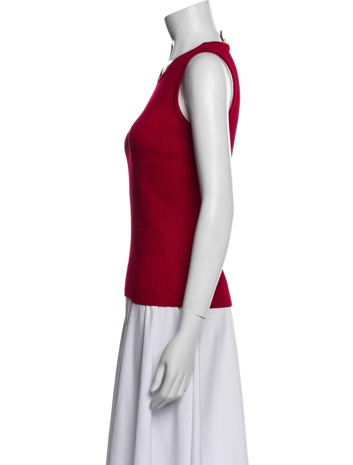 St. John Wool Scoop Neck Top