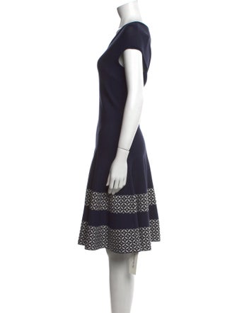 St. John V-Neck Knee-Length Dress