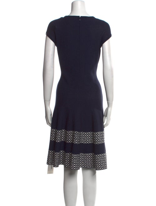 St. John V-Neck Knee-Length Dress