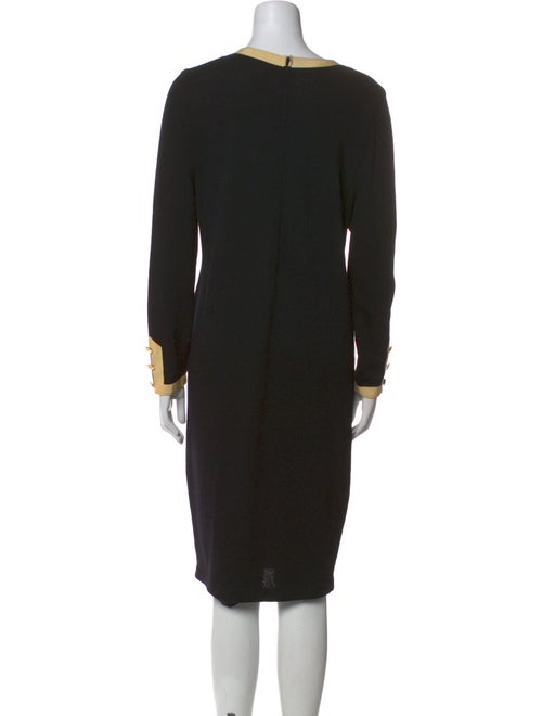 St. John Scoop Neck Midi Length Dress