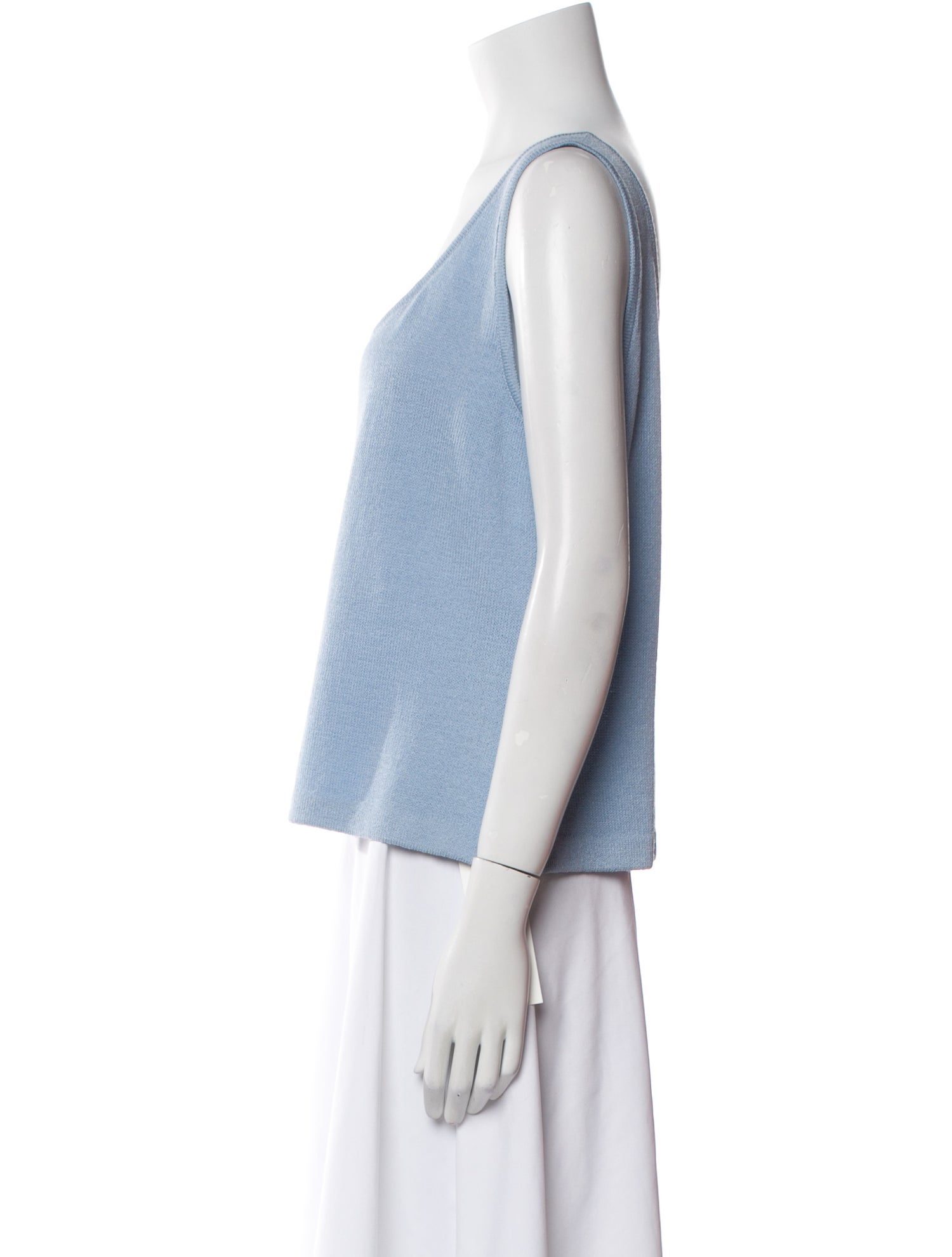 St. John Wool Scoop Neck Top