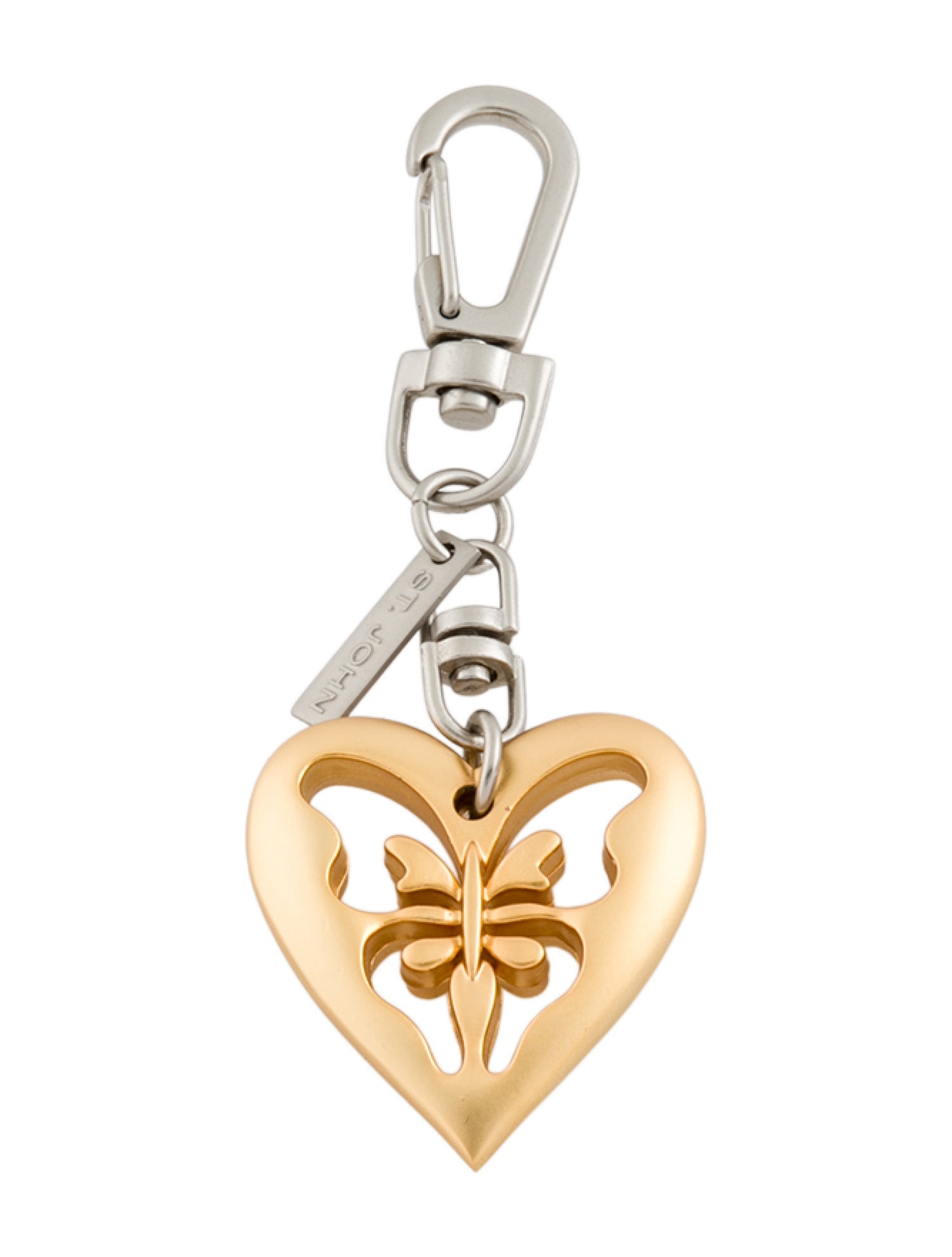 St. John Heart Cutout Keychain Accessory