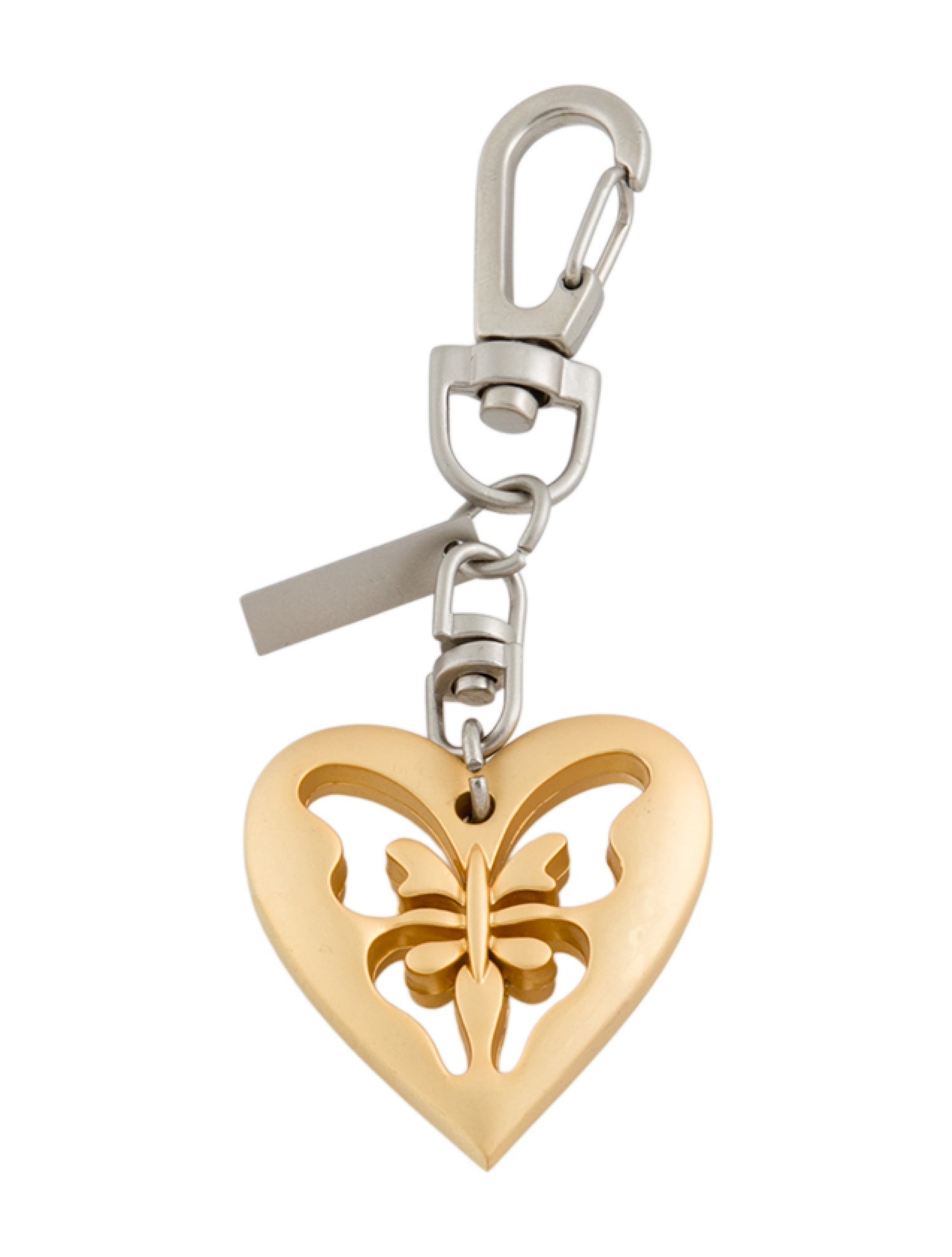 St. John Heart Cutout Key-Chain Accessory