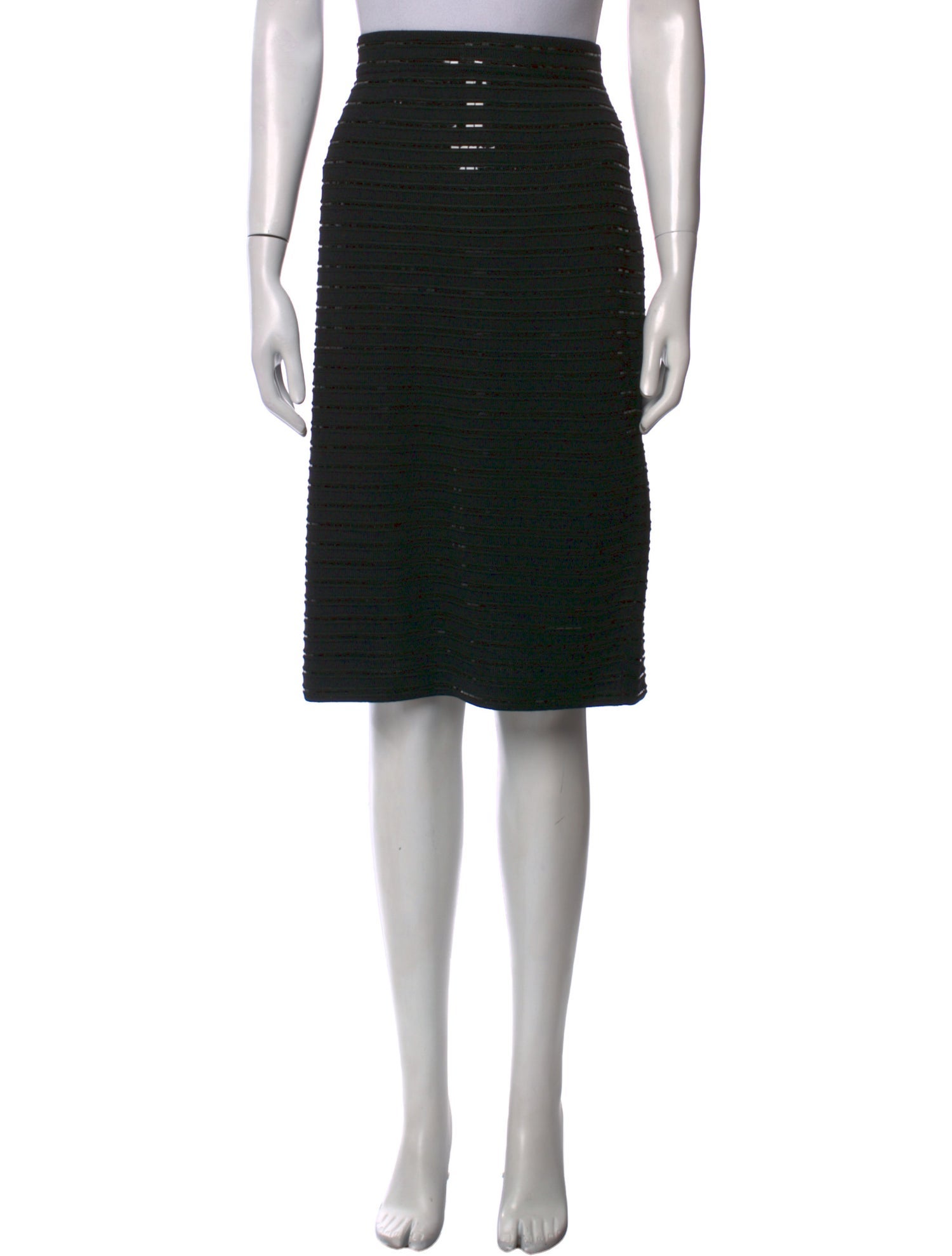 St. John Evening Sequin Embellishments Knee-Length Skirt