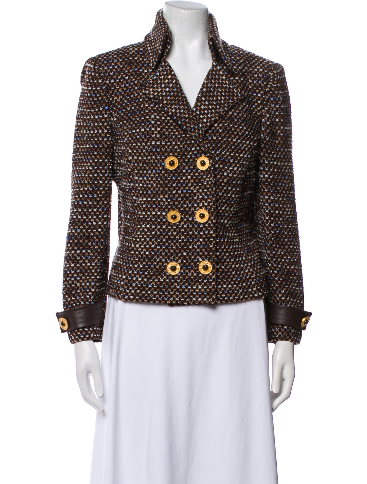 St. John Tweed Pattern Blazer