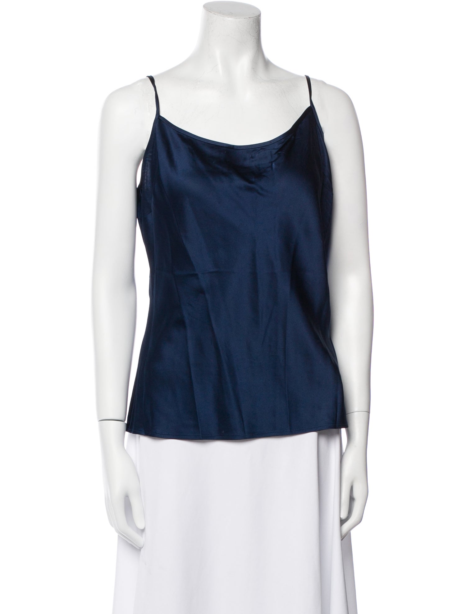 St. John Scoop Neck Sleeveless Top