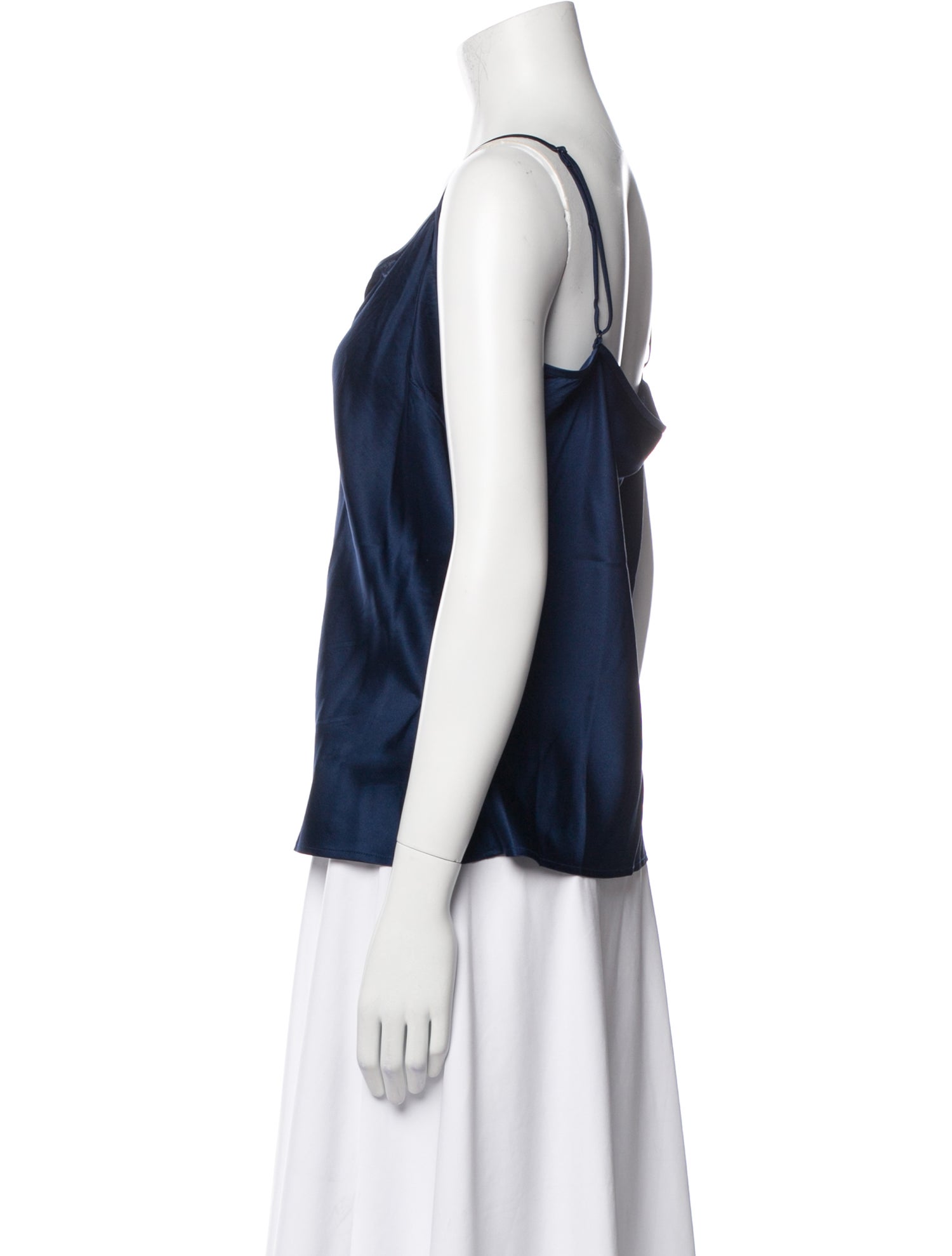 St. John Scoop Neck Sleeveless Top