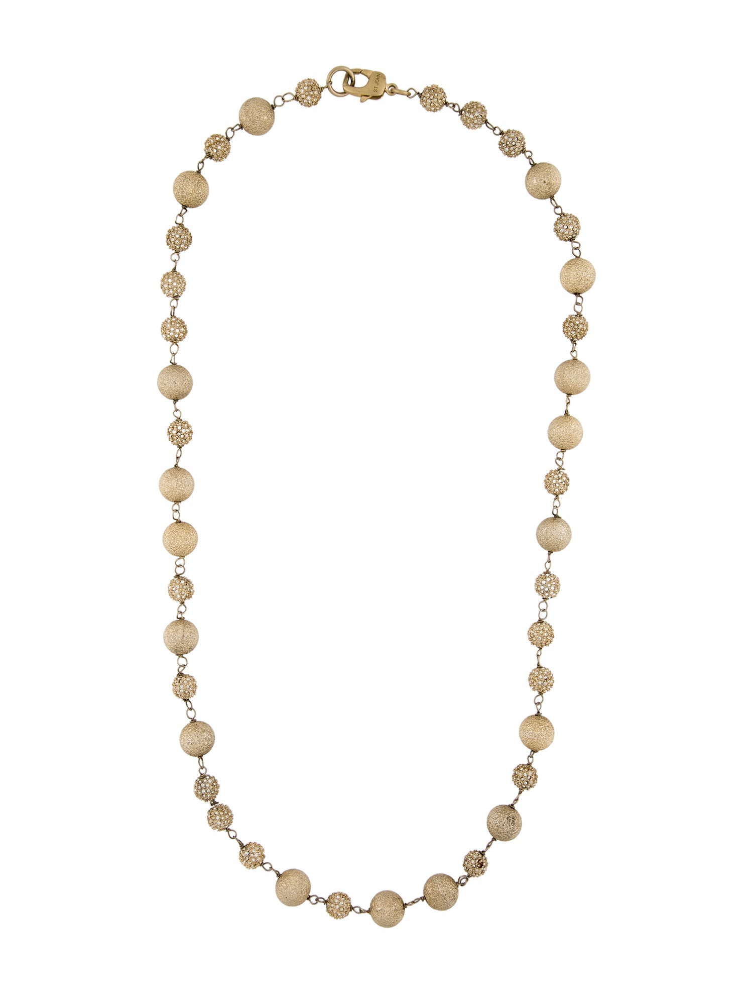 St. John Crystal Bead Strand Necklace