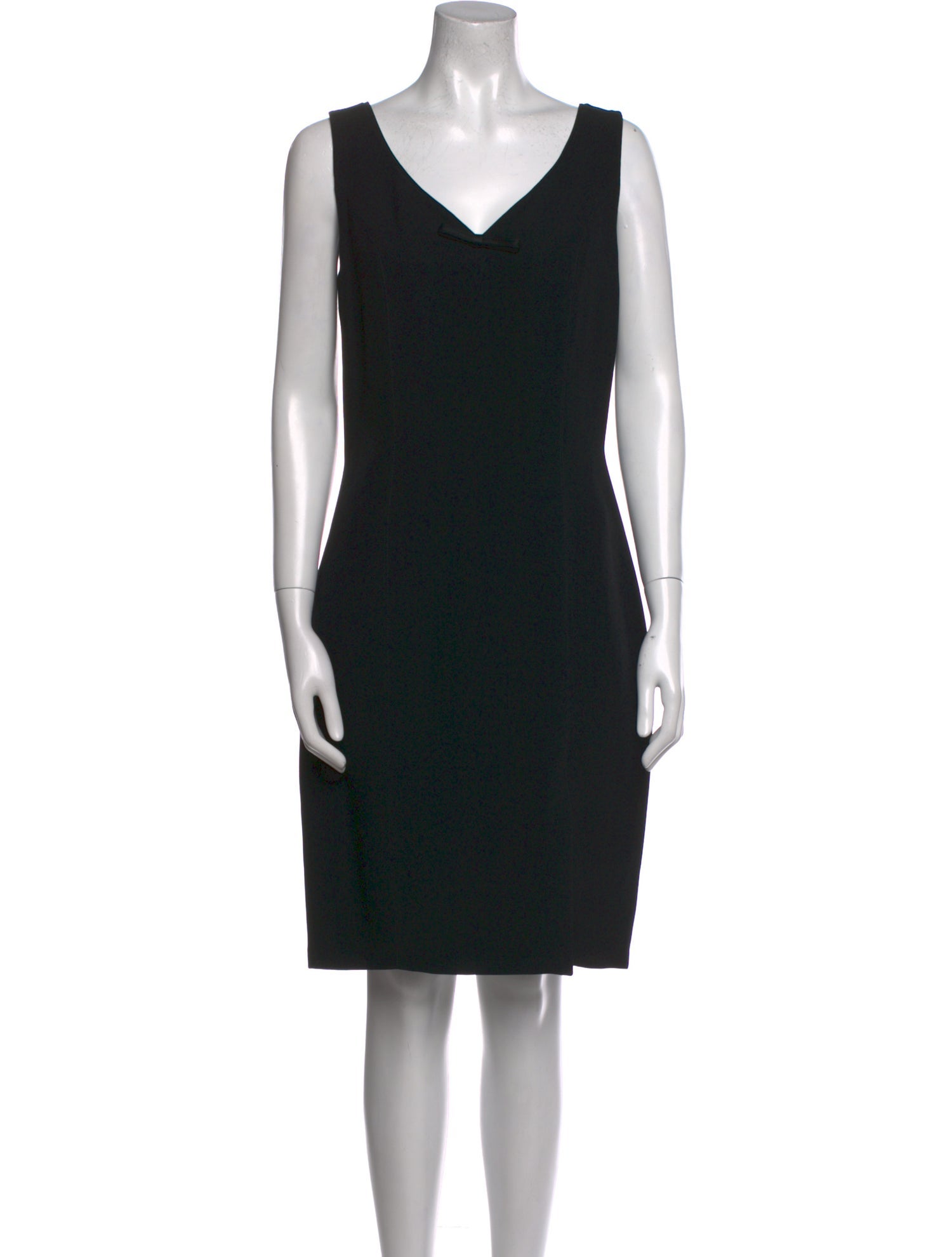 St. John V-Neck Knee-Length Dress
