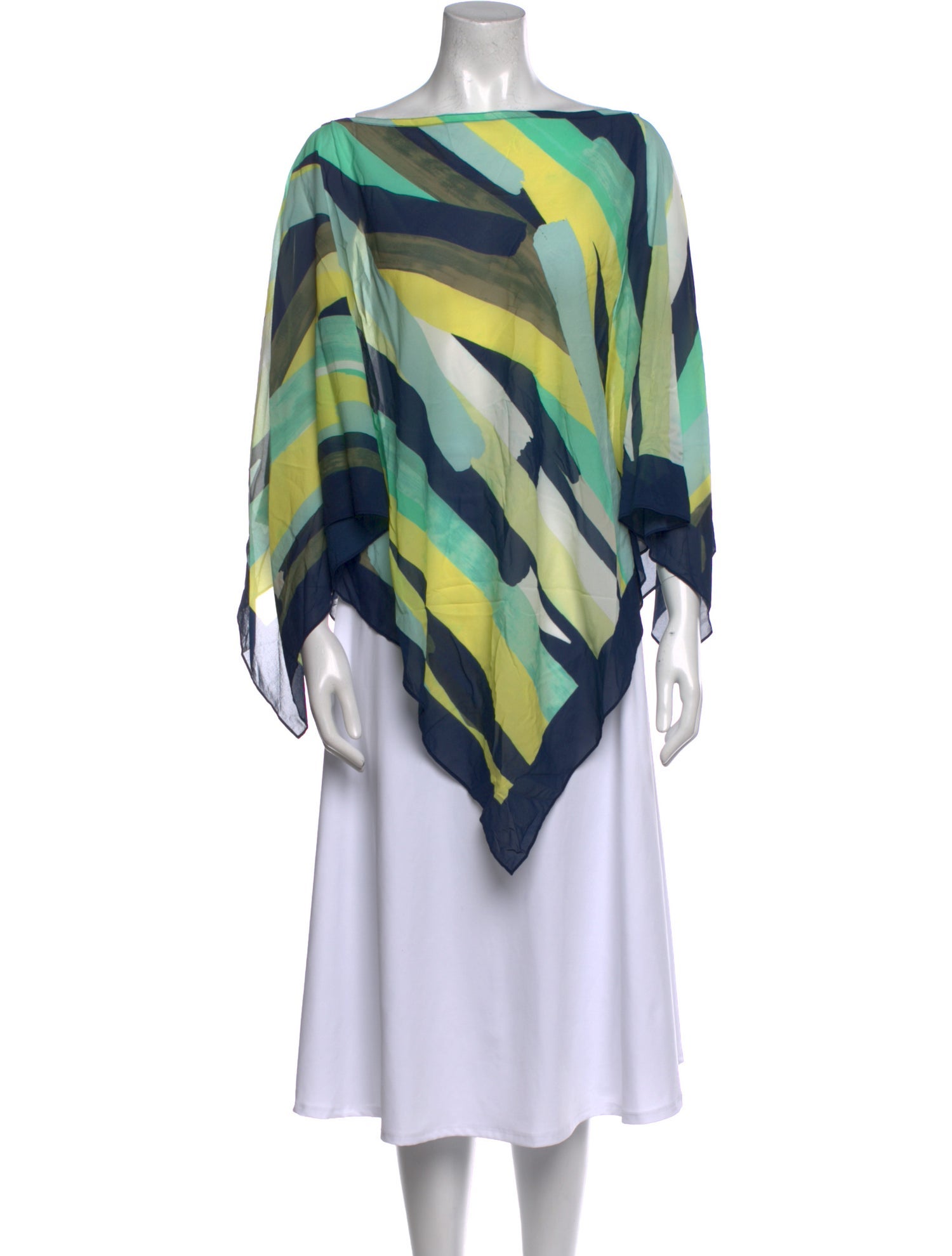 St. John Silk Striped Sweater