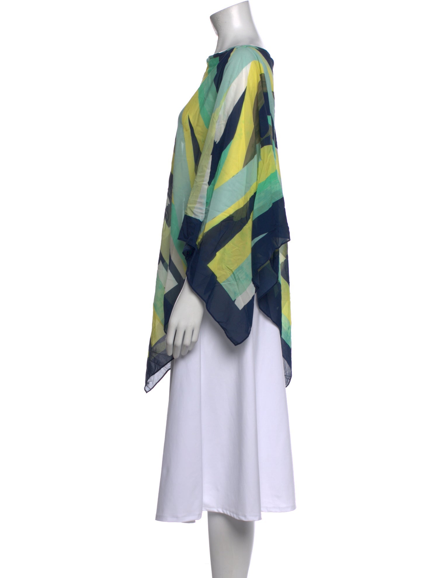 St. John Silk Striped Sweater