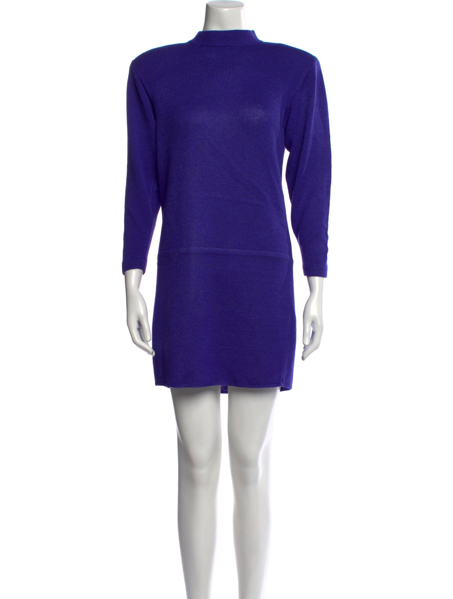 St. John Mock Neck Mini Dress