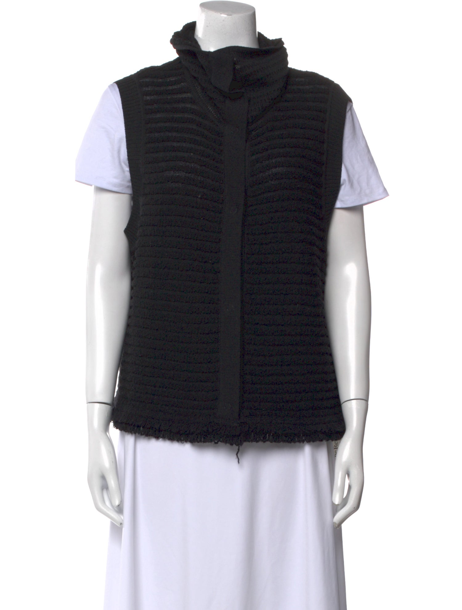 St. John Wool Mock Neck Sweater