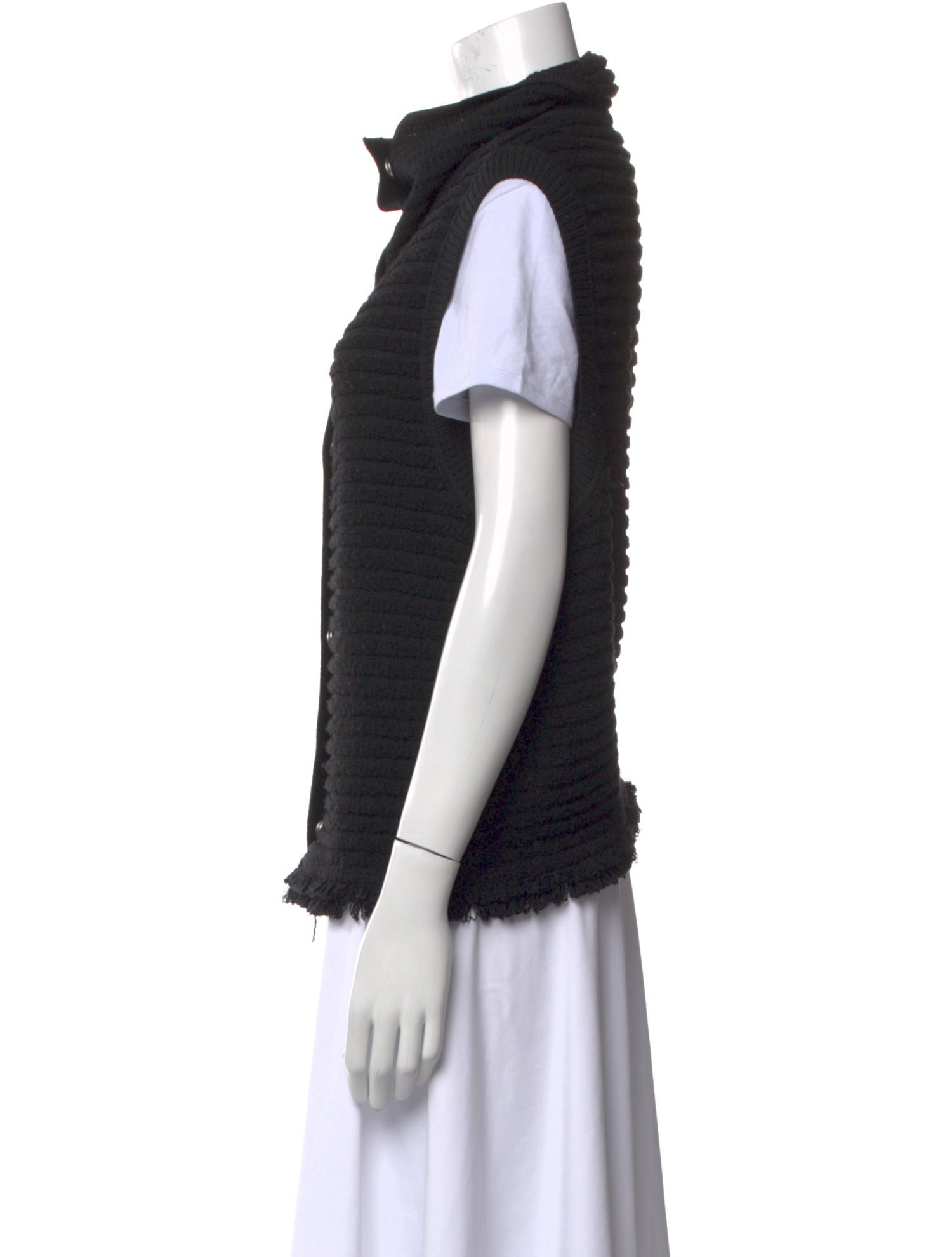 St. John Wool Mock Neck Sweater