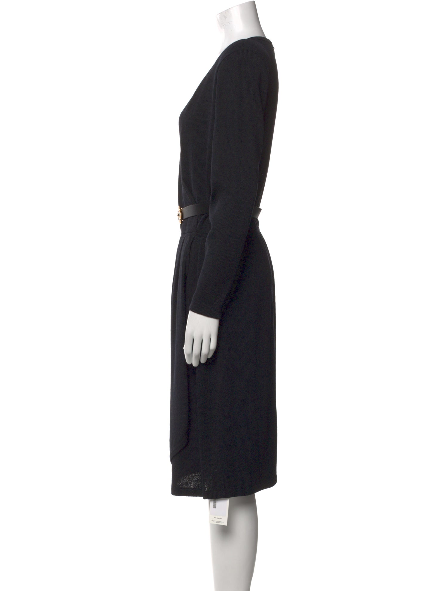 St. John V-Neck Knee-Length Dress