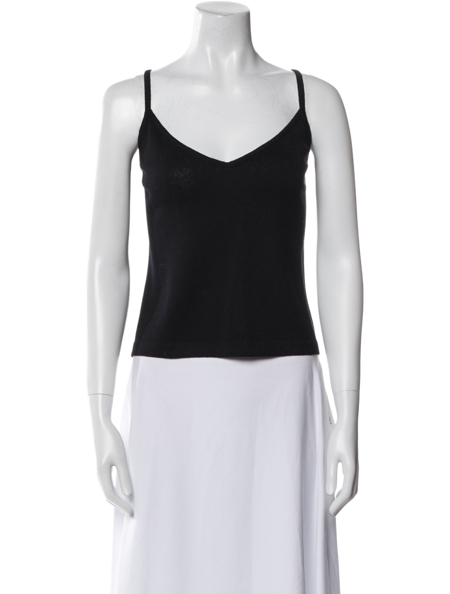 St. John V-Neck Sleeveless Top