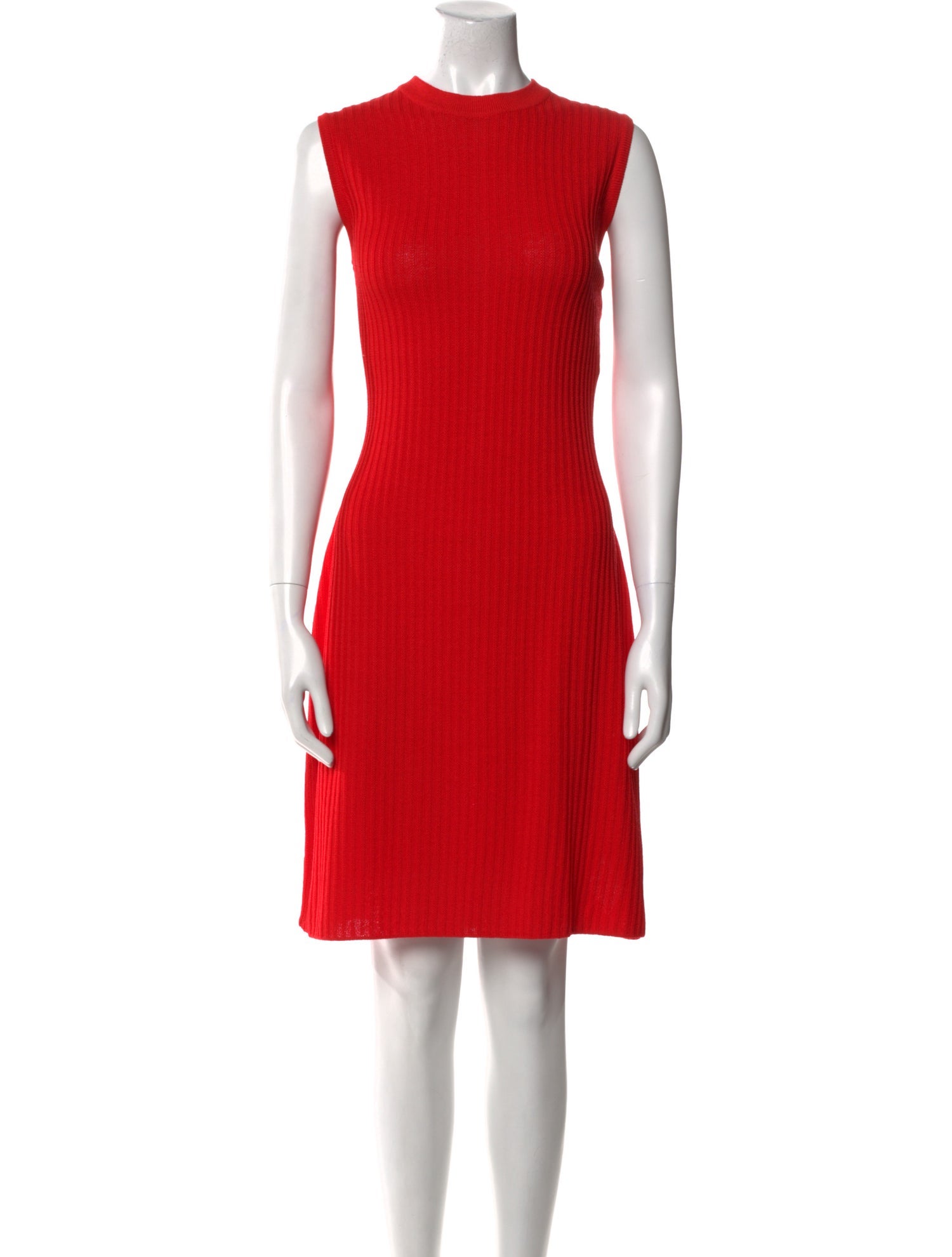 St. John Crew Neck Knee-Length Dress